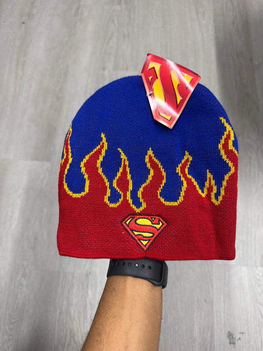 Vintage Superman Flame Beanie