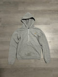 Grey True Religion Half Zip Hoodie