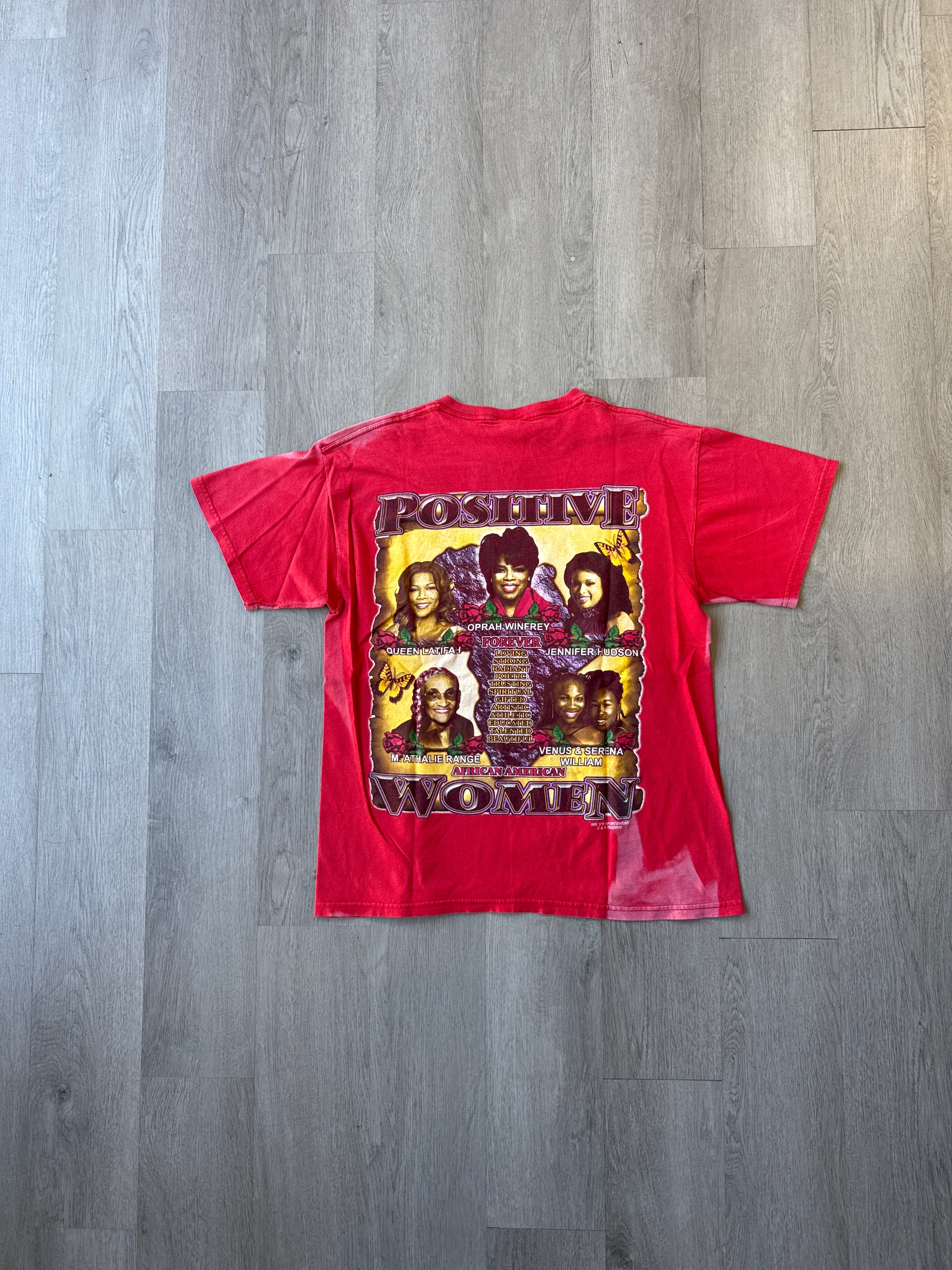 Y2K Positive African American Women Of Greatness Sun Faded Tee