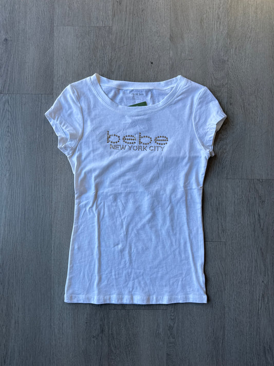 Y2K Women’s Bebe Bedazzled Logo Tee