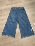 Kikwear Baggy Wide Leg Blue Denim Jean Shorts