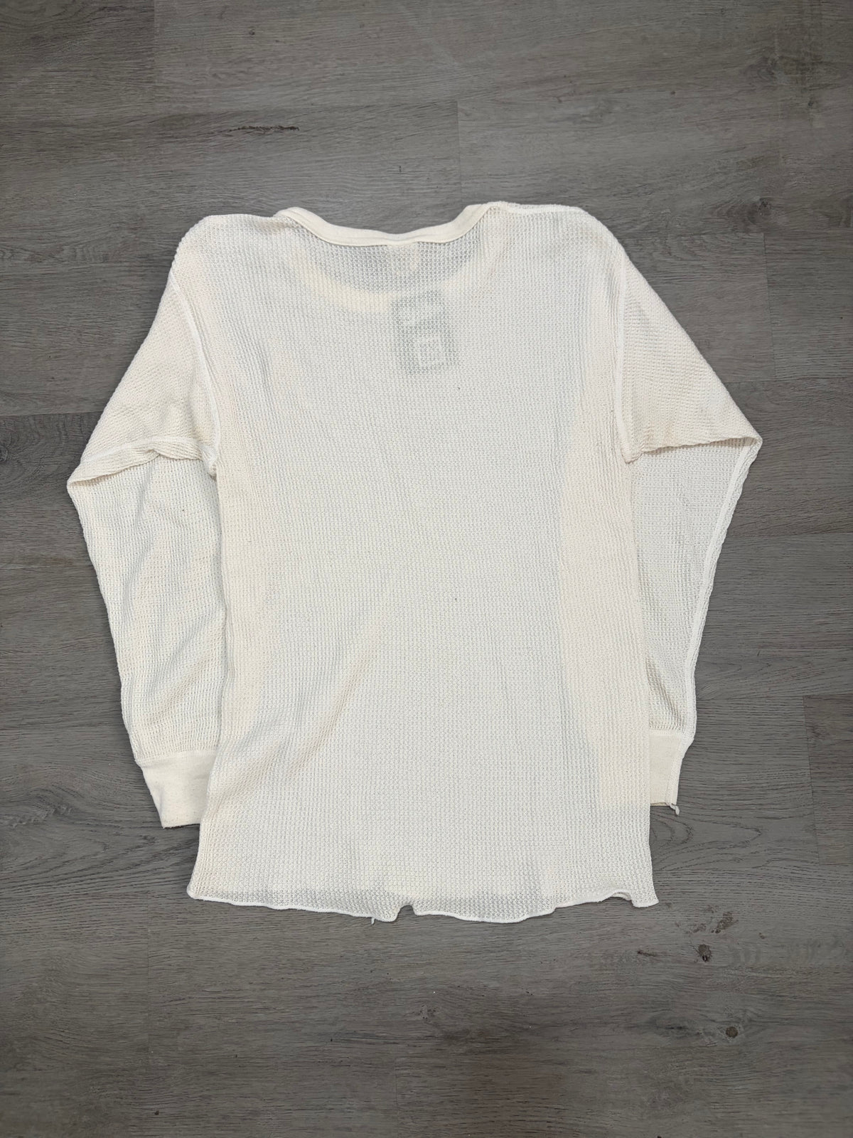 Vintage White Thermal Long Sleeve Tee