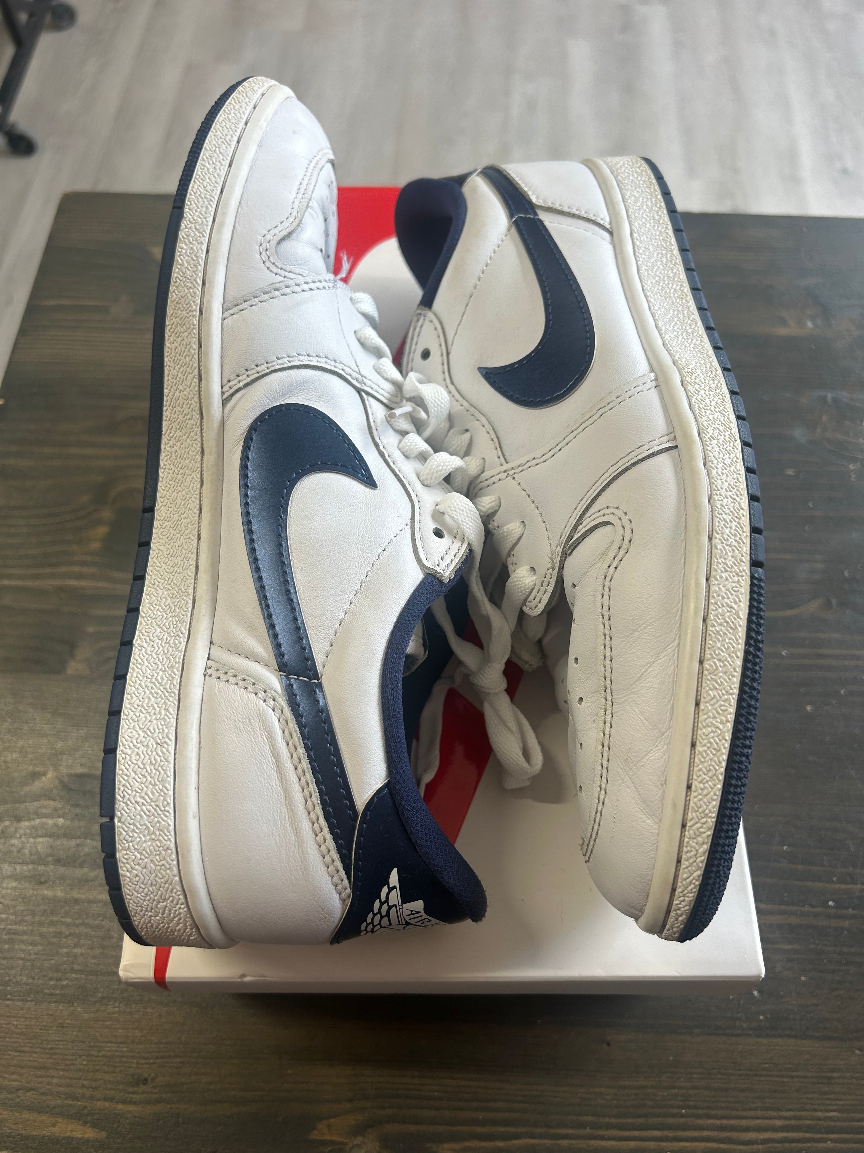 Pre Owned Air Jordan 1 Low '85 Metallic Navy