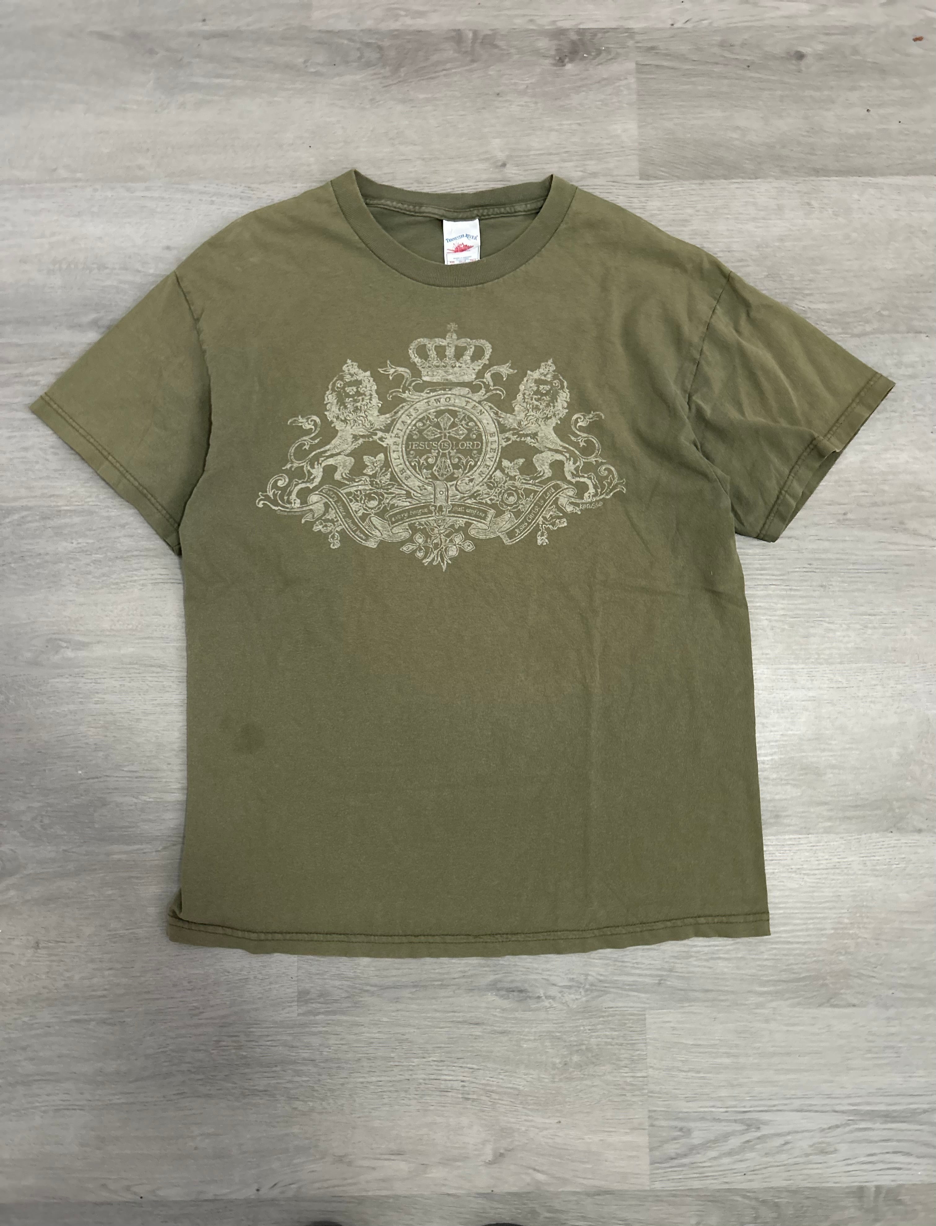 Vintage Olive Jesus Is King Tee