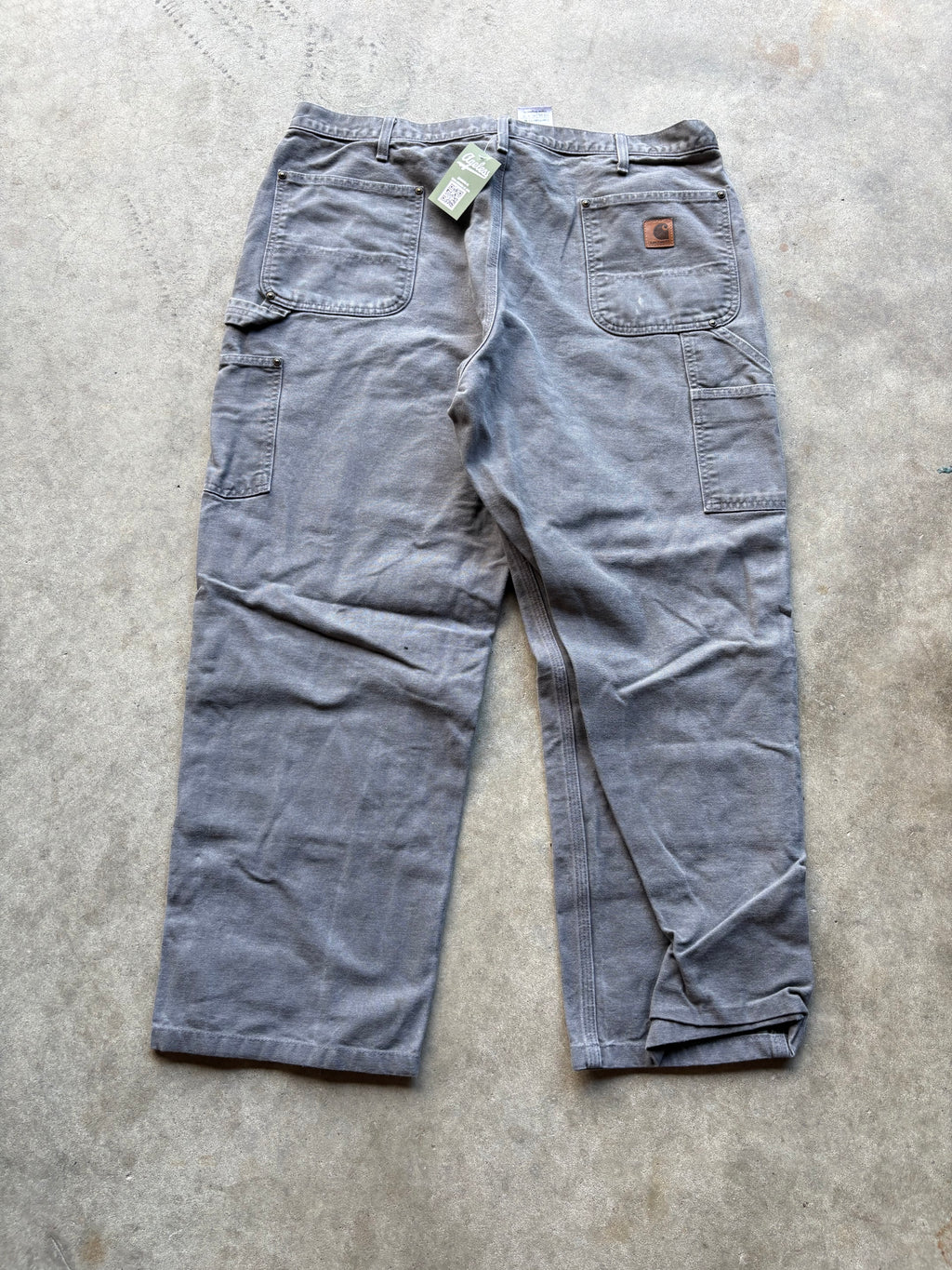 Vintage Grey Double Knee Carhartt Pants
