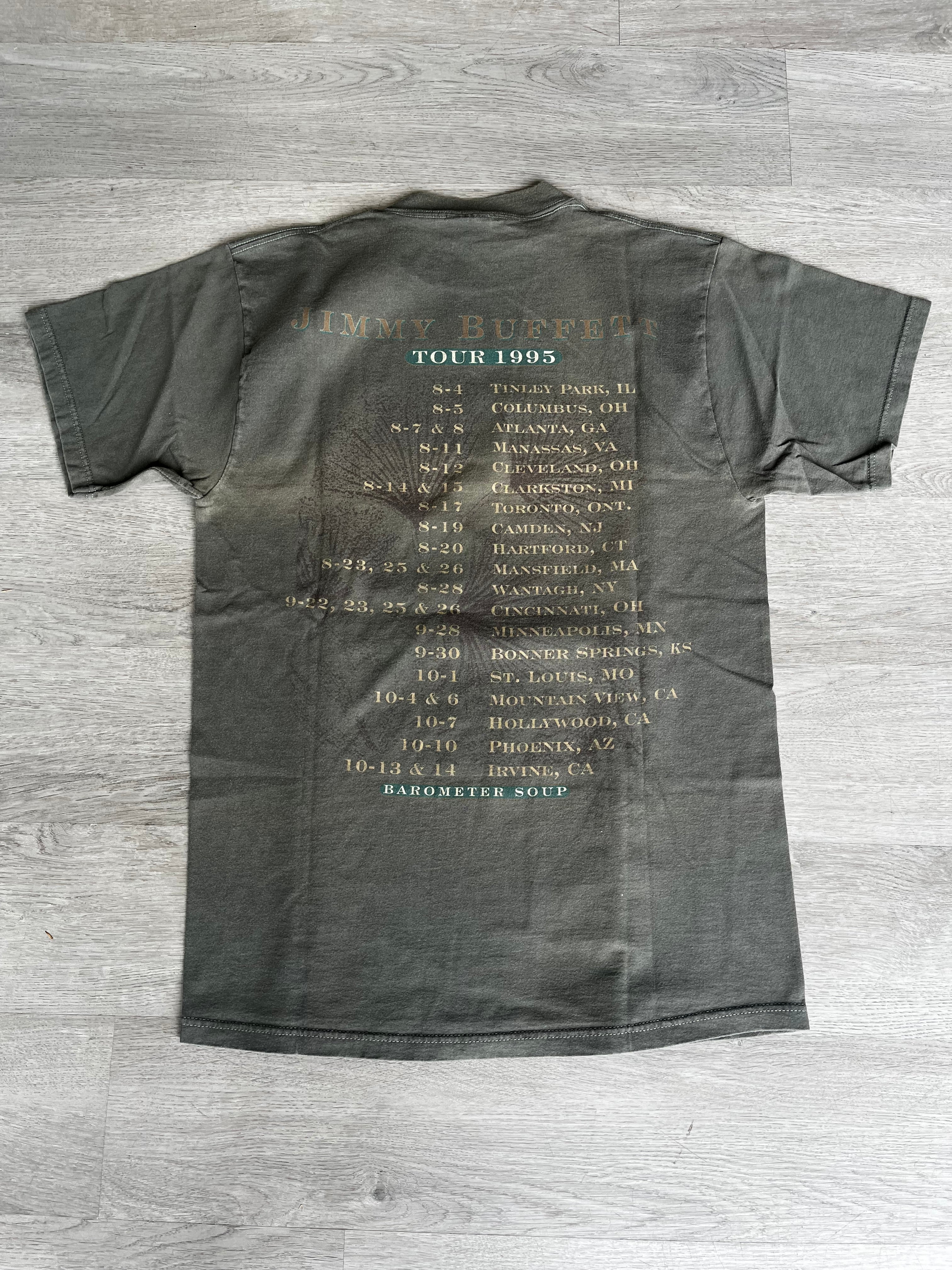 Vintage Jimmy Buffett Barometer Soup 1995 Tour Tee