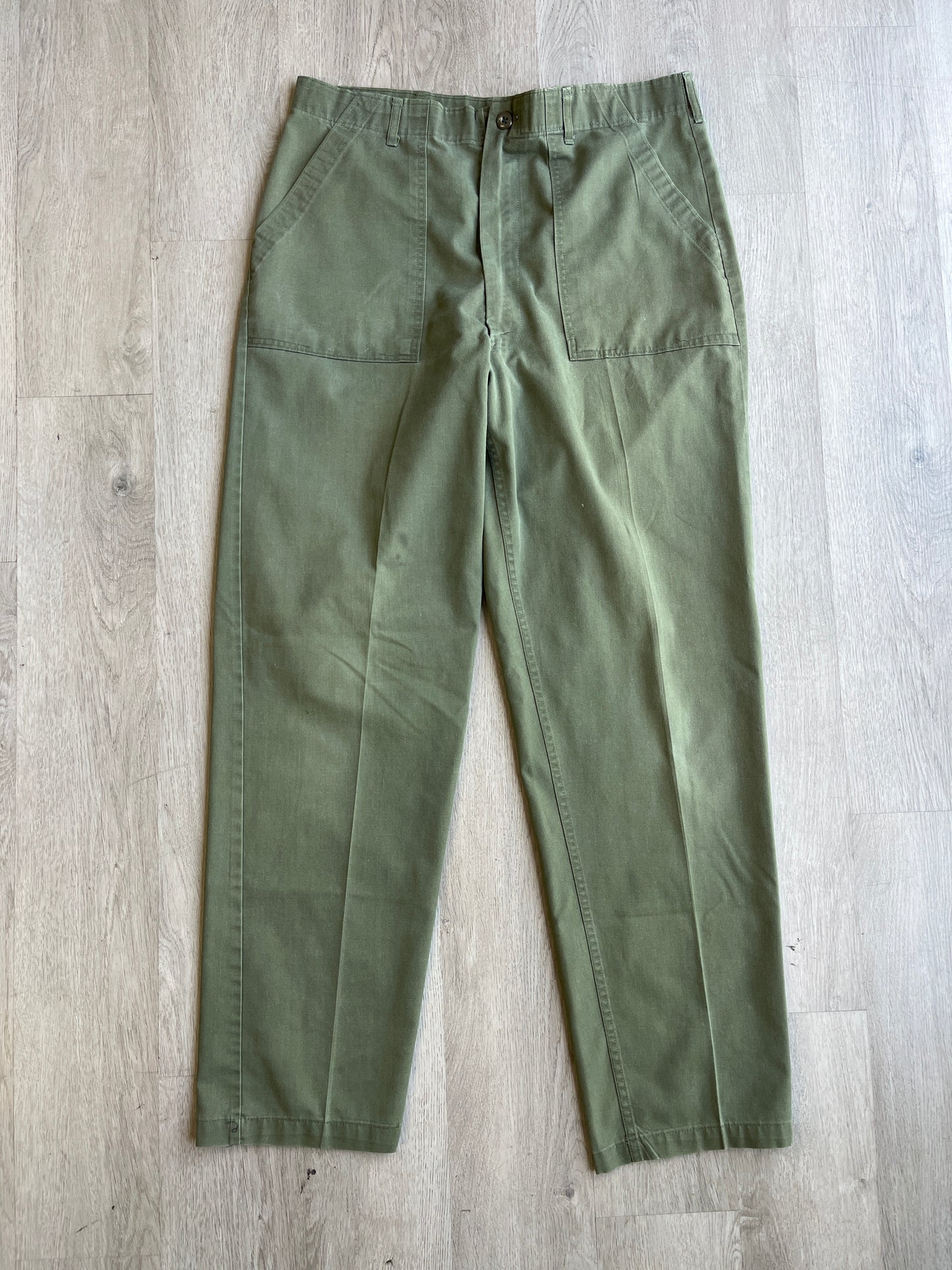 Vintage Military Green Trousers