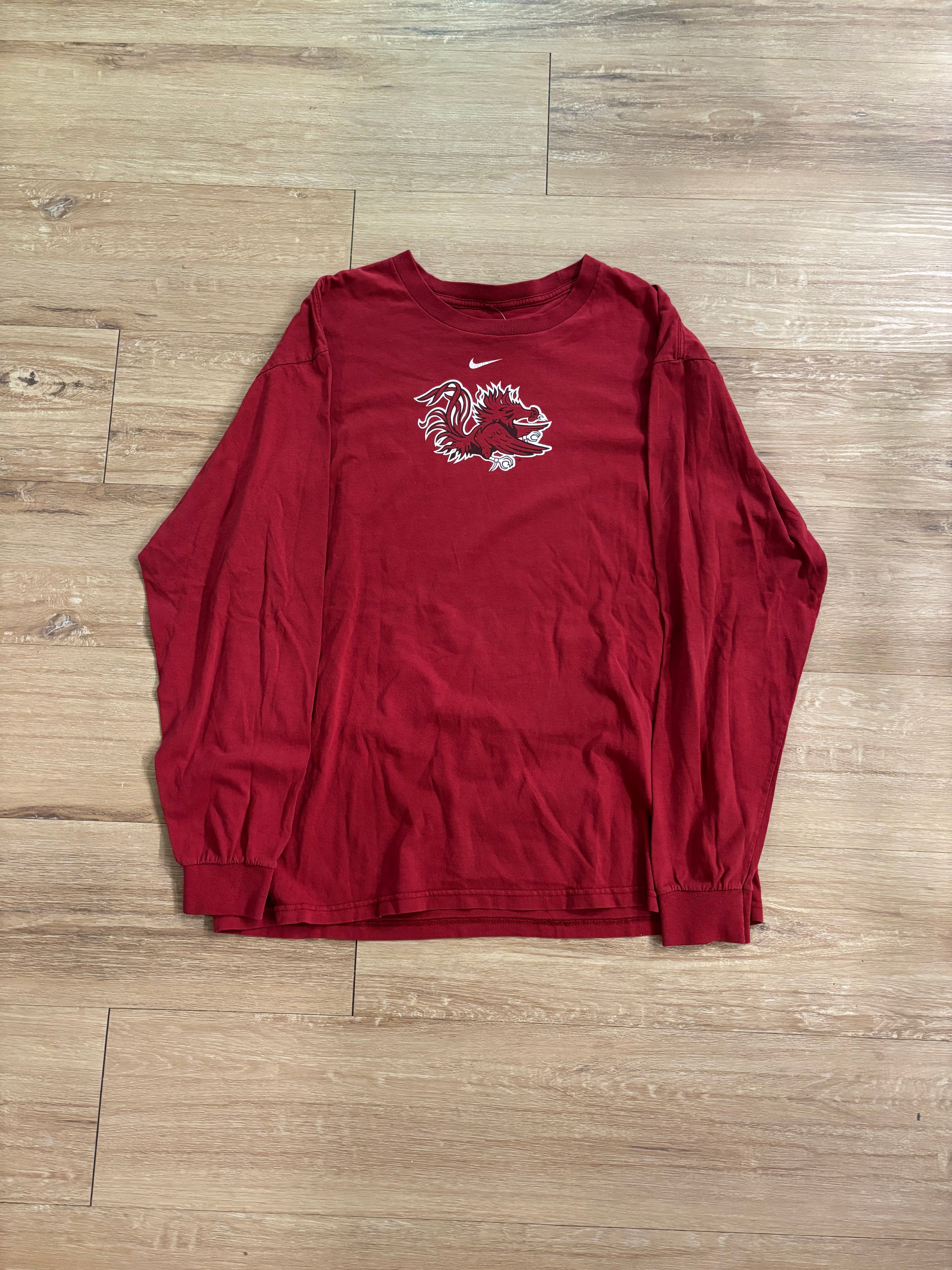 Vintage Nike Carolina Gamecock Logo Long Sleeve Tee