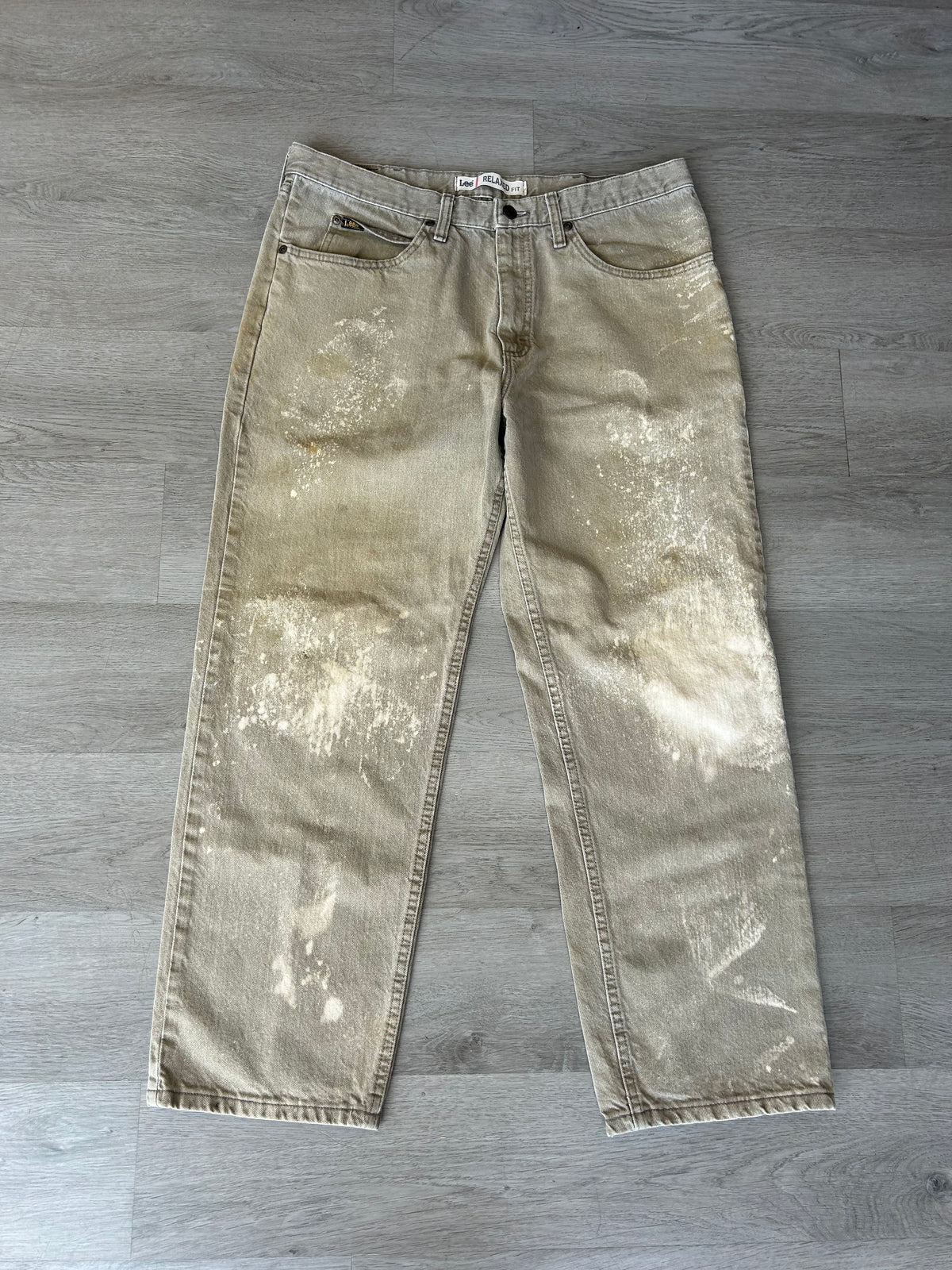 Vintage Lee Bleach Splatter Jeans