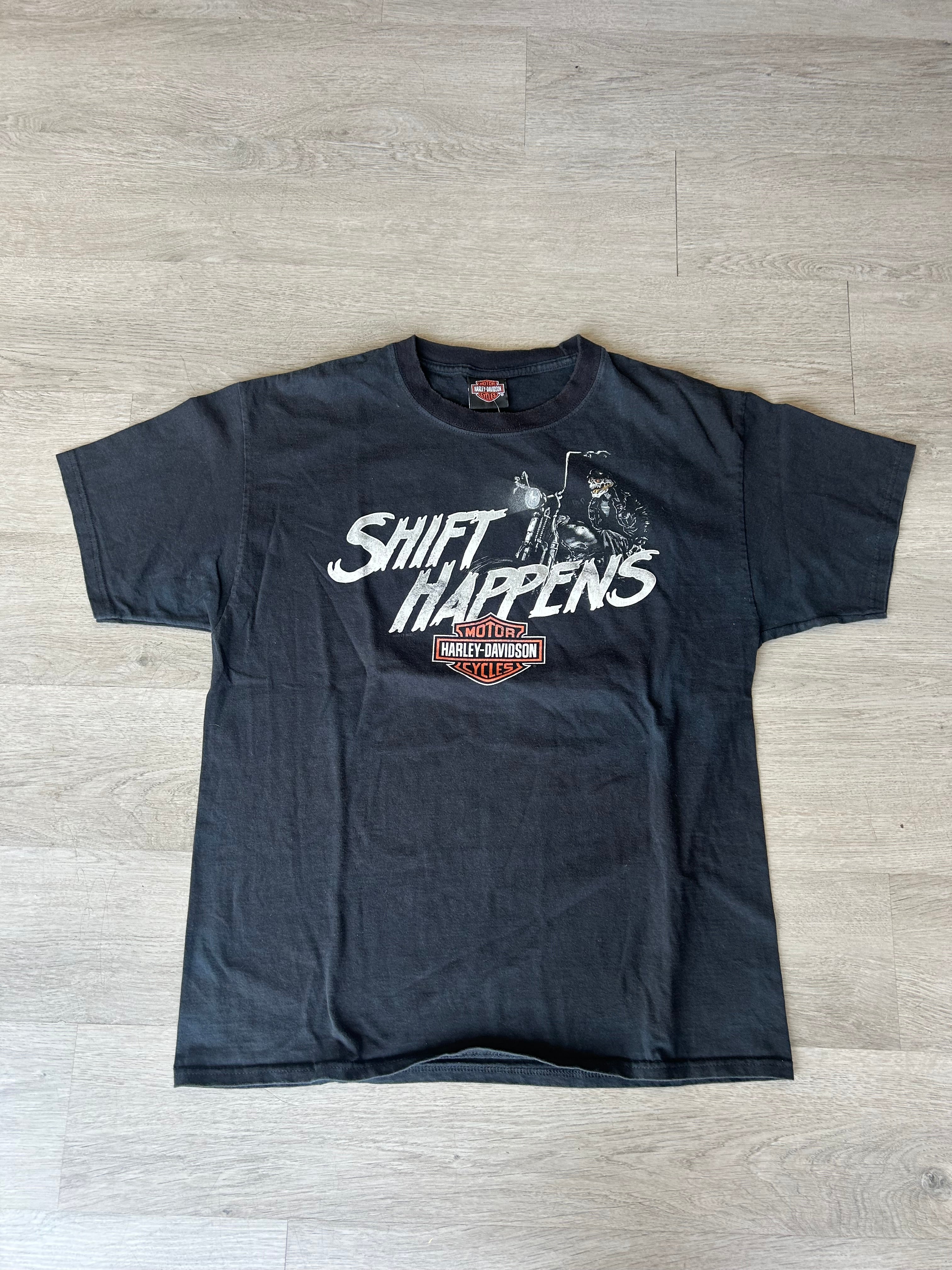 Vintage Harley Davidson Shift Happens Tee