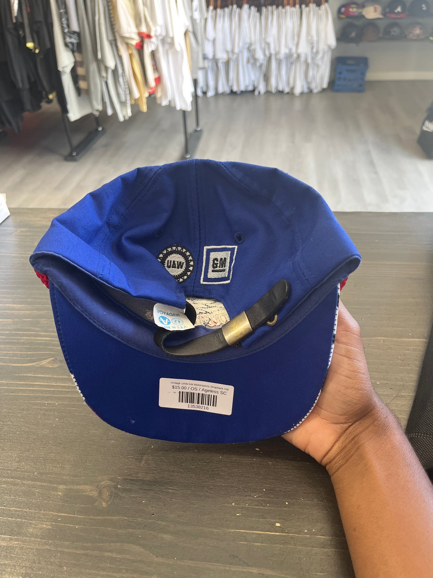 Vintage UAW-GM Motorsports Strapback Hat