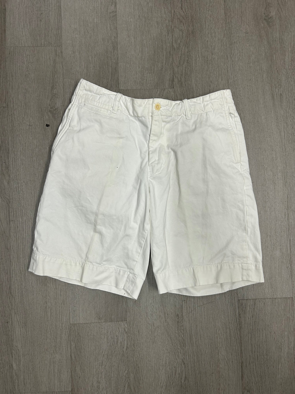 White Polo Ralph Lauren Canvas Shorts