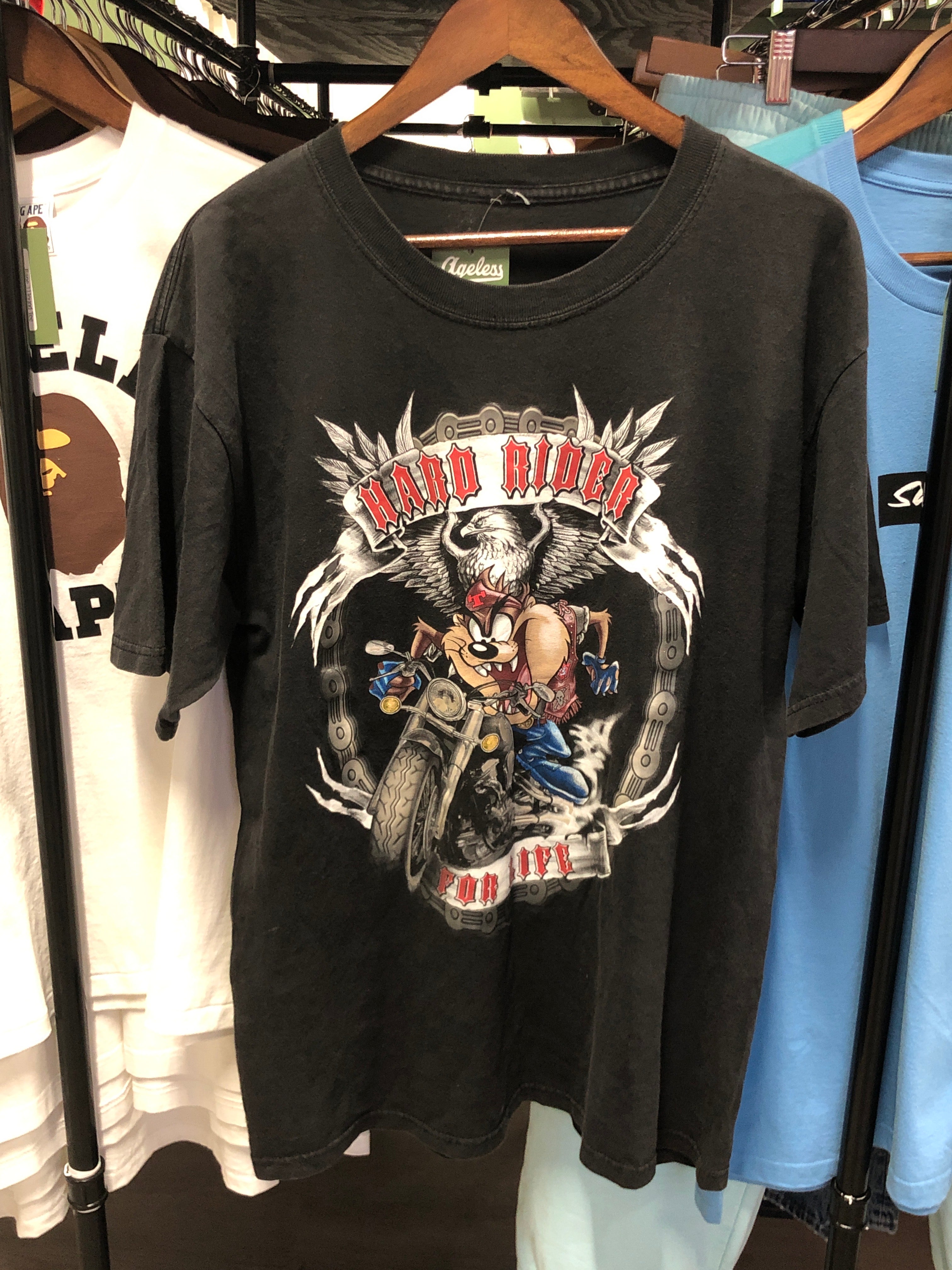 Vintage Looney Tunes Taz Biker Tee