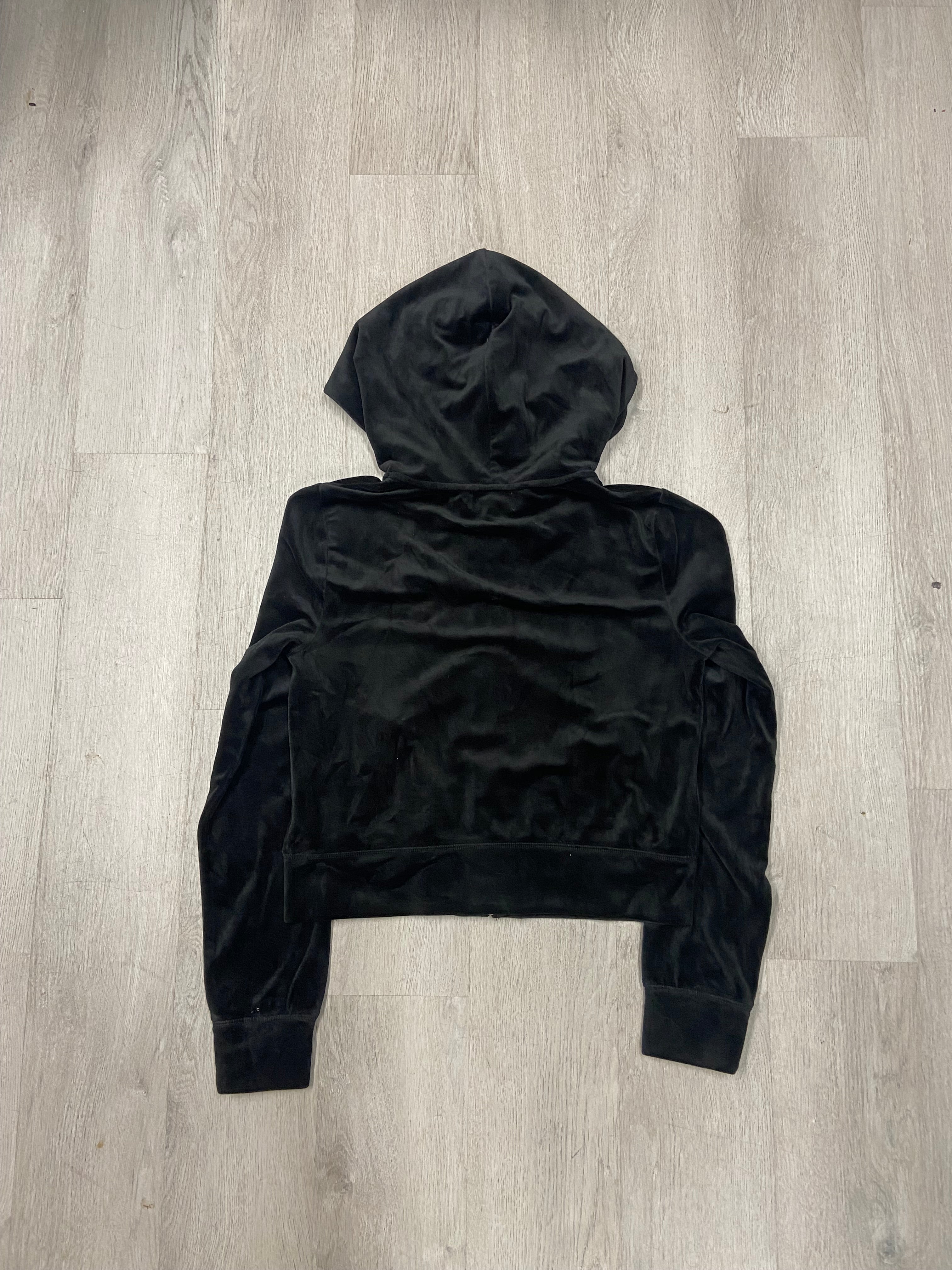 Women’s Black Juicy Couture Velour Zip Hoodie