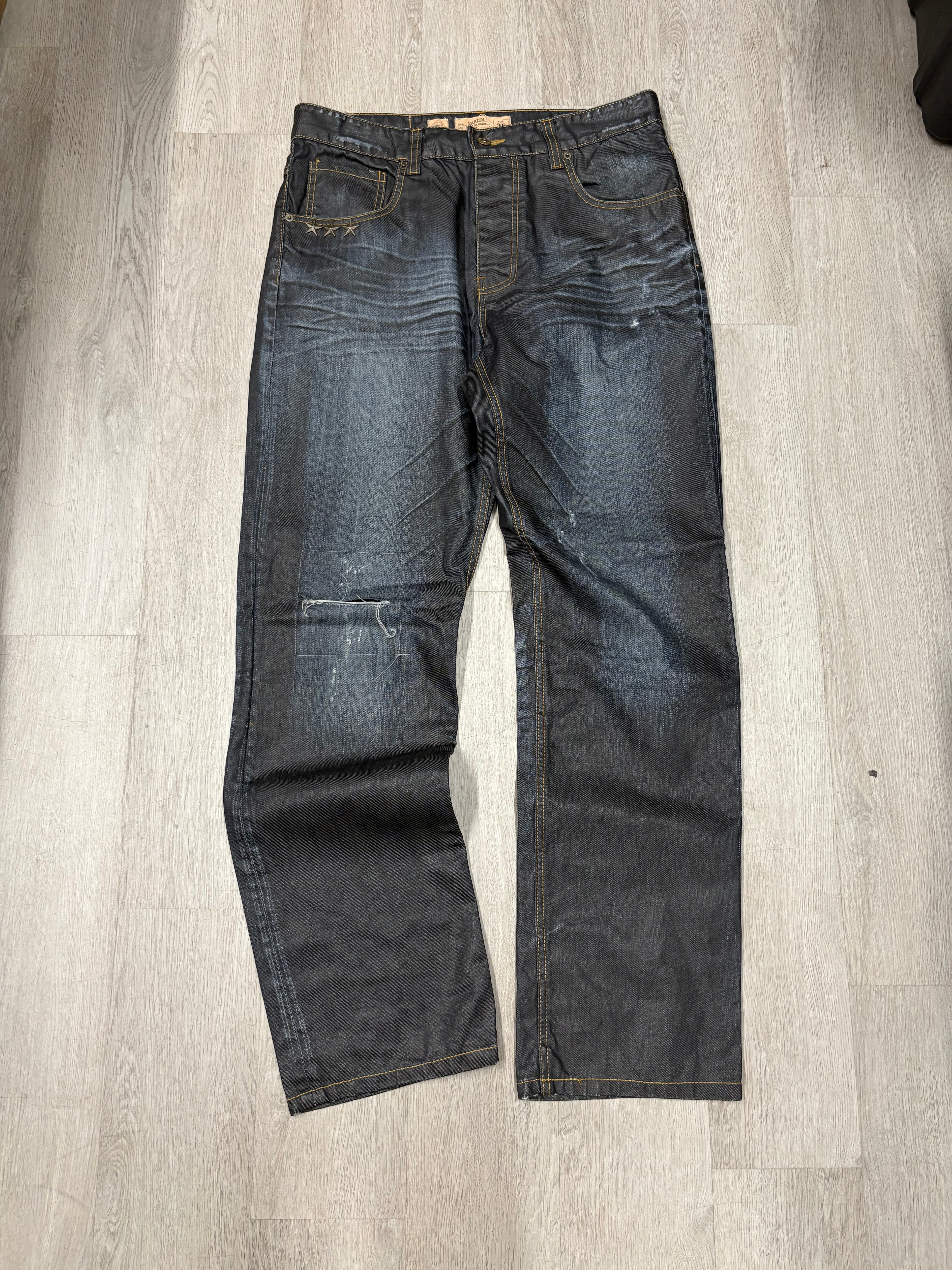 Y2K Parish Nation Faded Denim Jeans