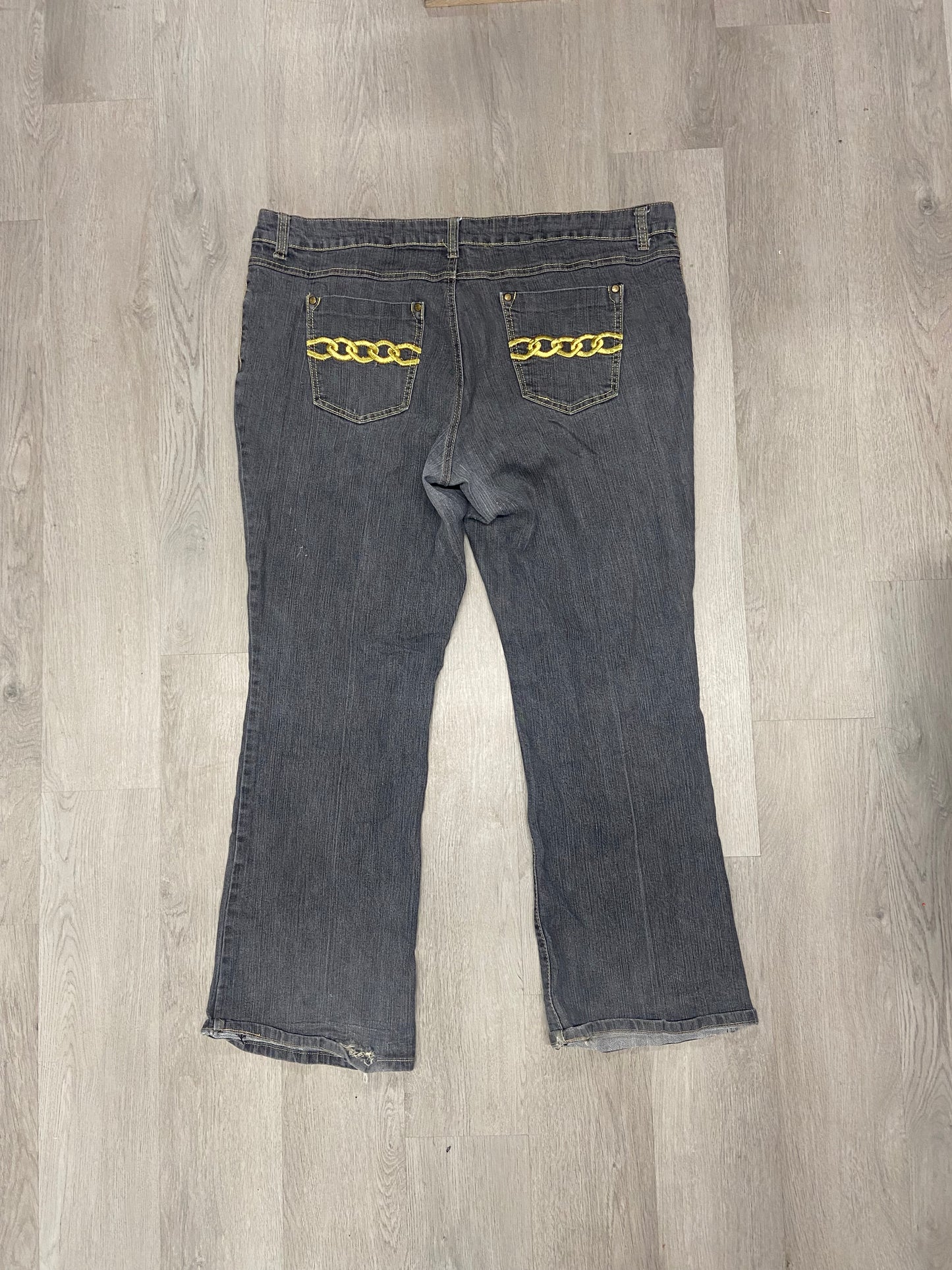 Women’s Y2K SouthPole Low rise Gold Accent Jeans