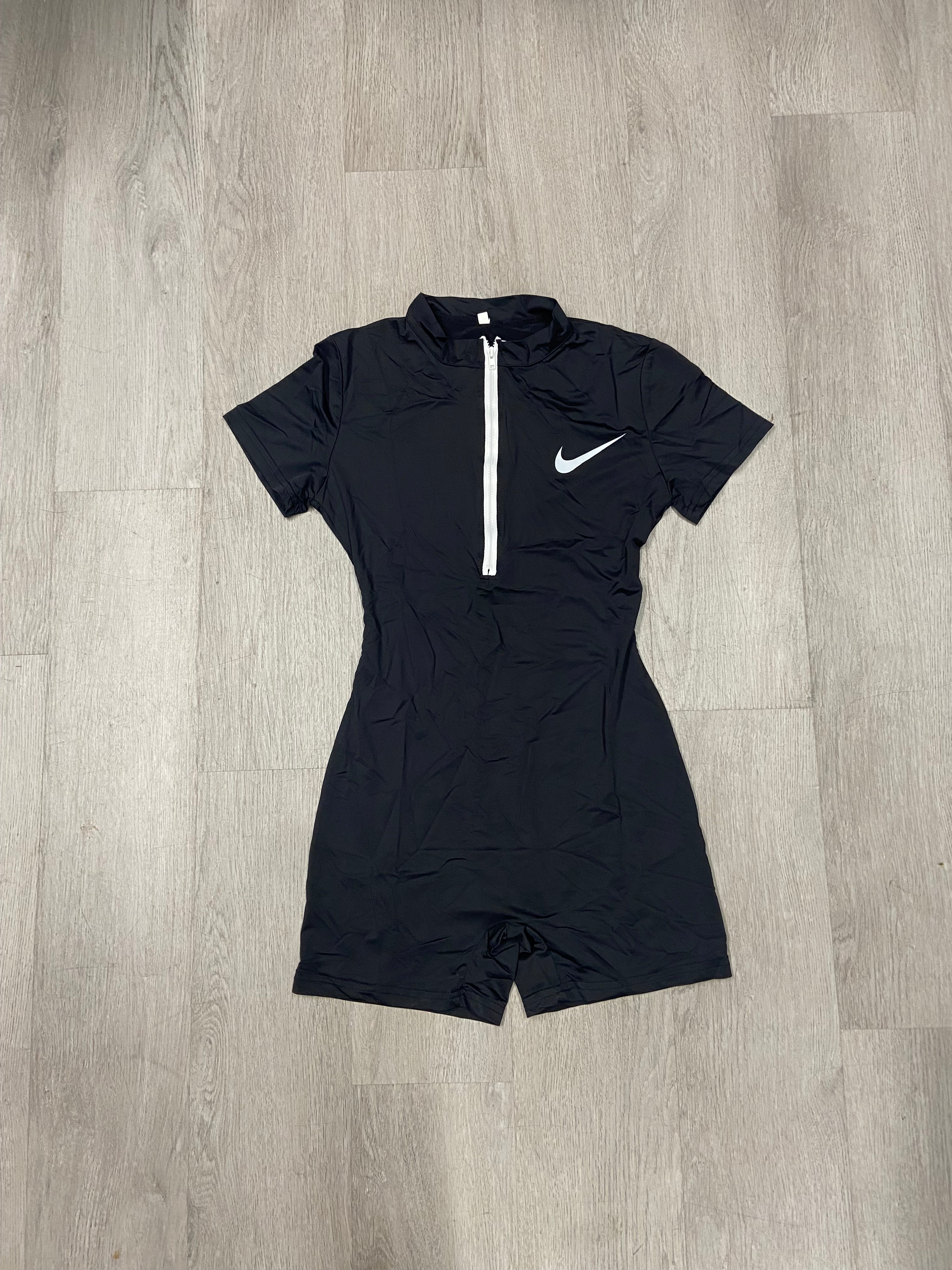 Women’s Black Bootleg Nike Branded Romper