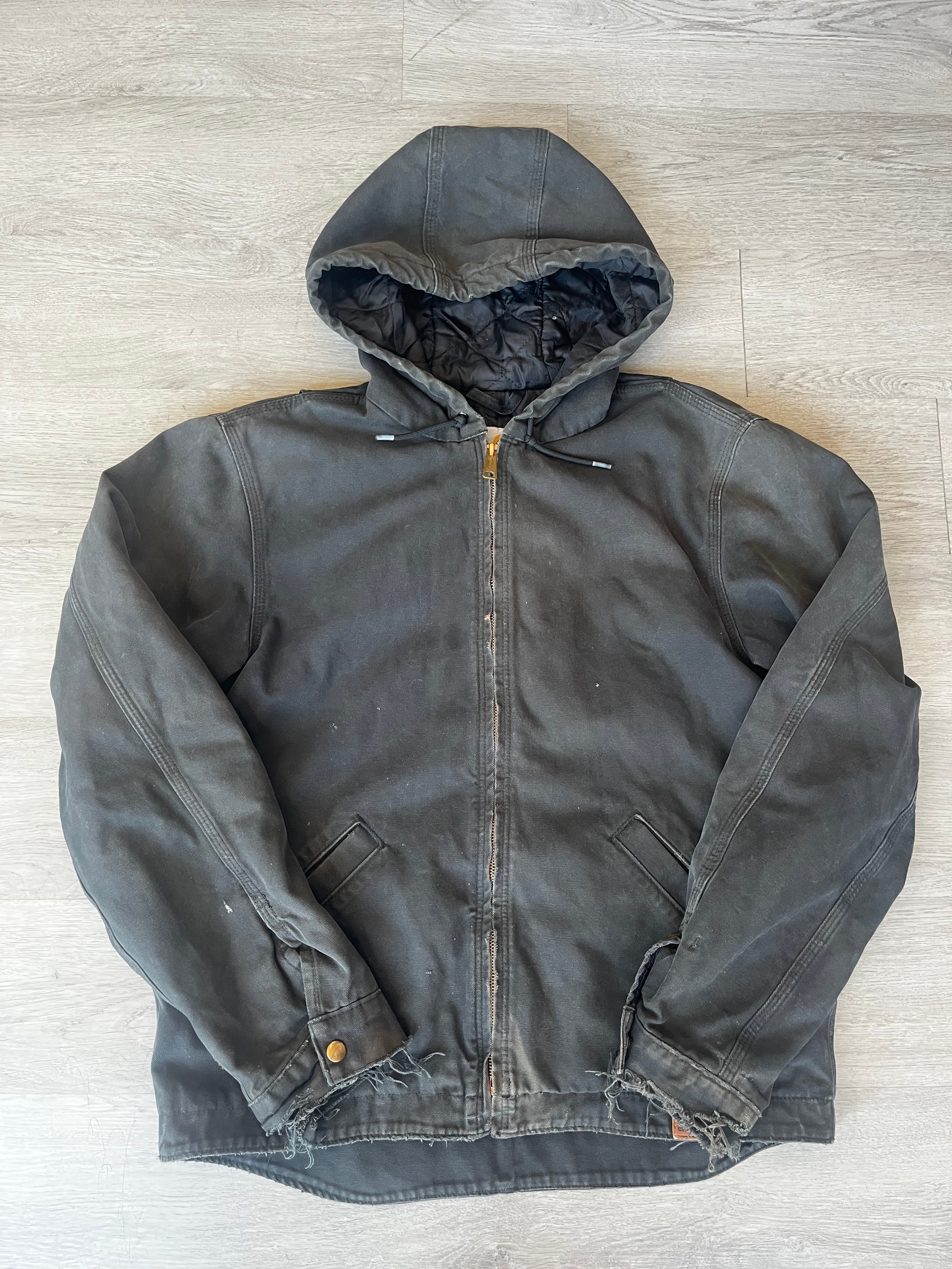Vintage Black Distressed Carhartt Workwear Jacket