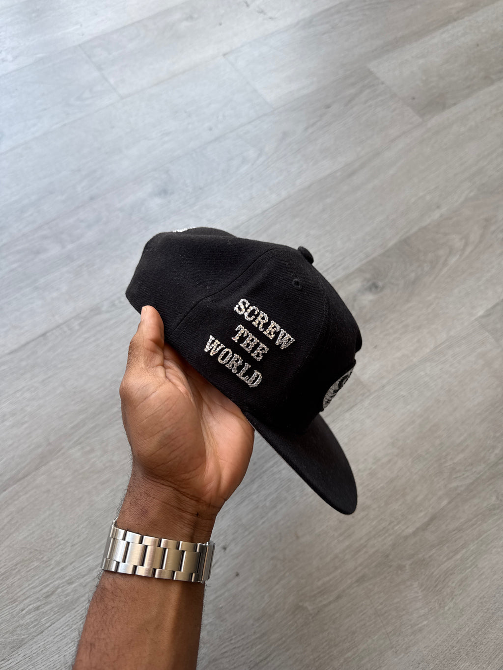 Supreme DJ Screw SUC 5-Panel Black Snapback Hat