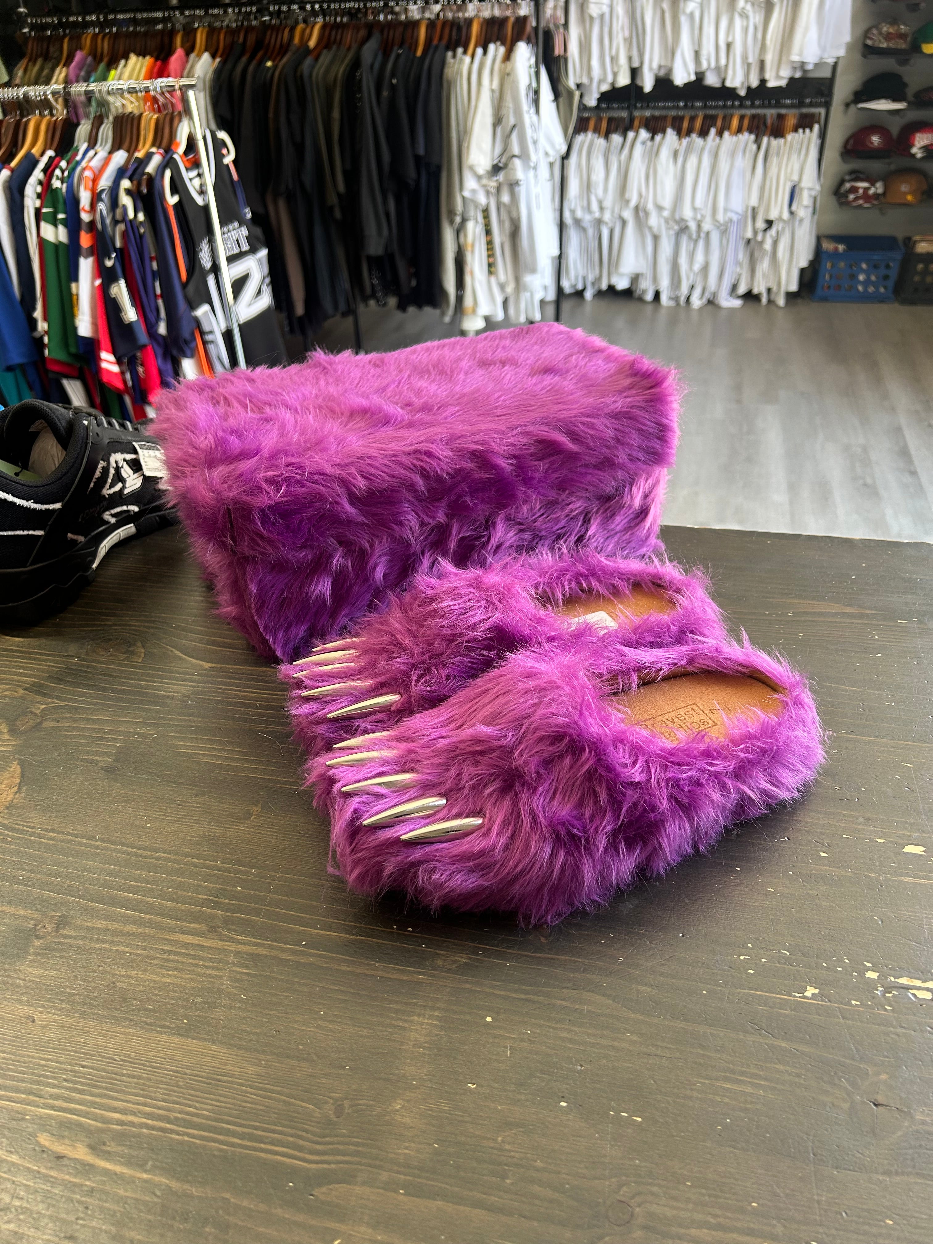 Purple Bravest Studios Bear Claw Mules