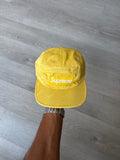 Supreme Monogram Washed Chino Yellow Camp Cap Hat