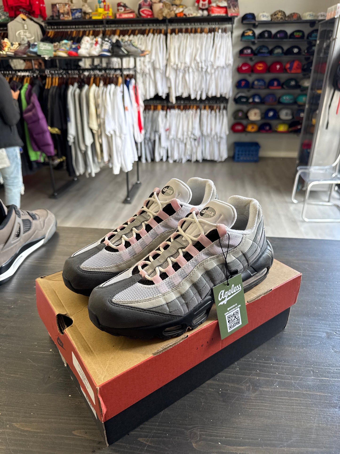 Pre-owned Nike Air Max 95 Gunsmoke Pink Foam