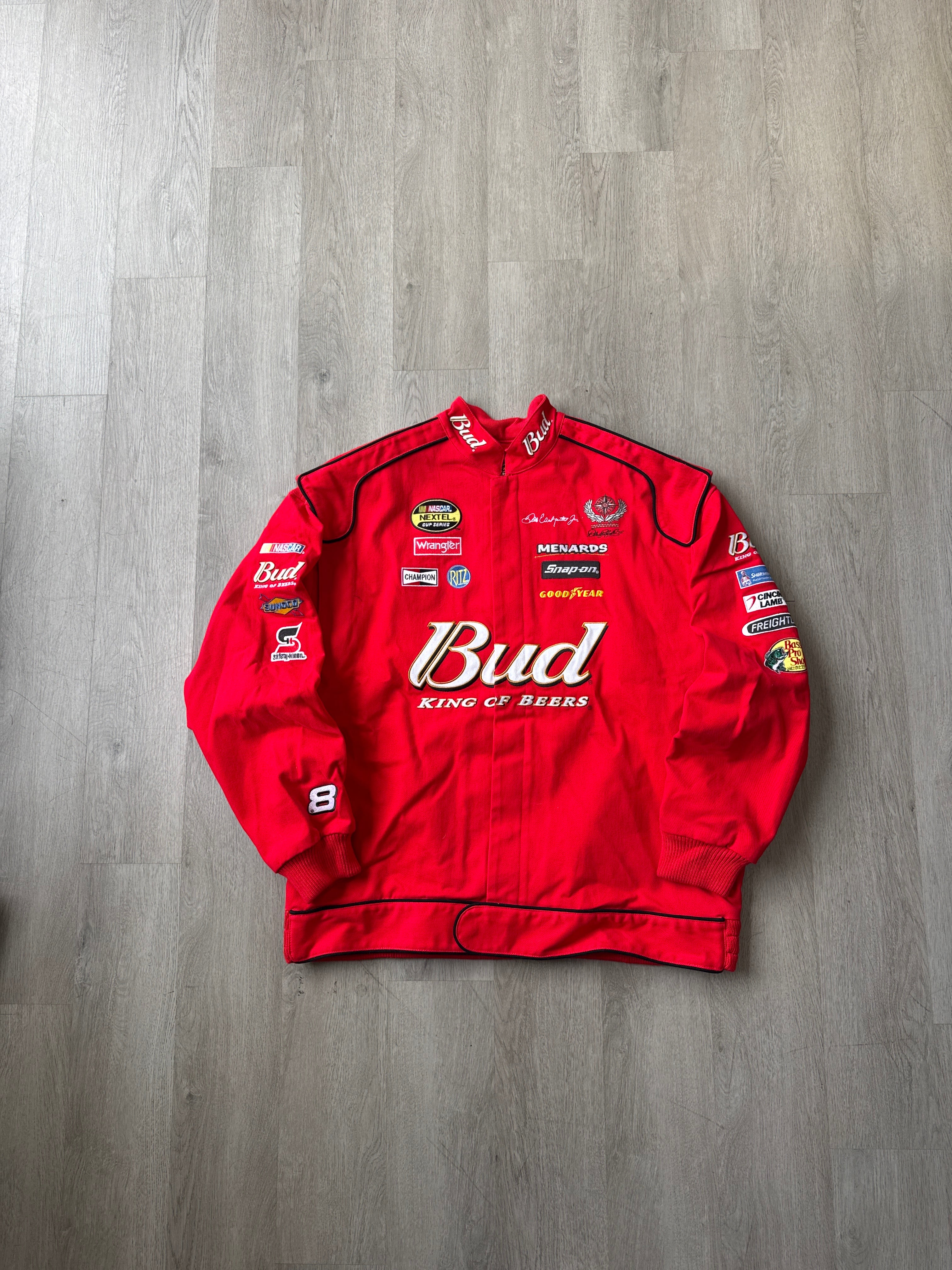 Vintage Nascar Dale Earnhardt Jr. Budweiser Racing Jacket