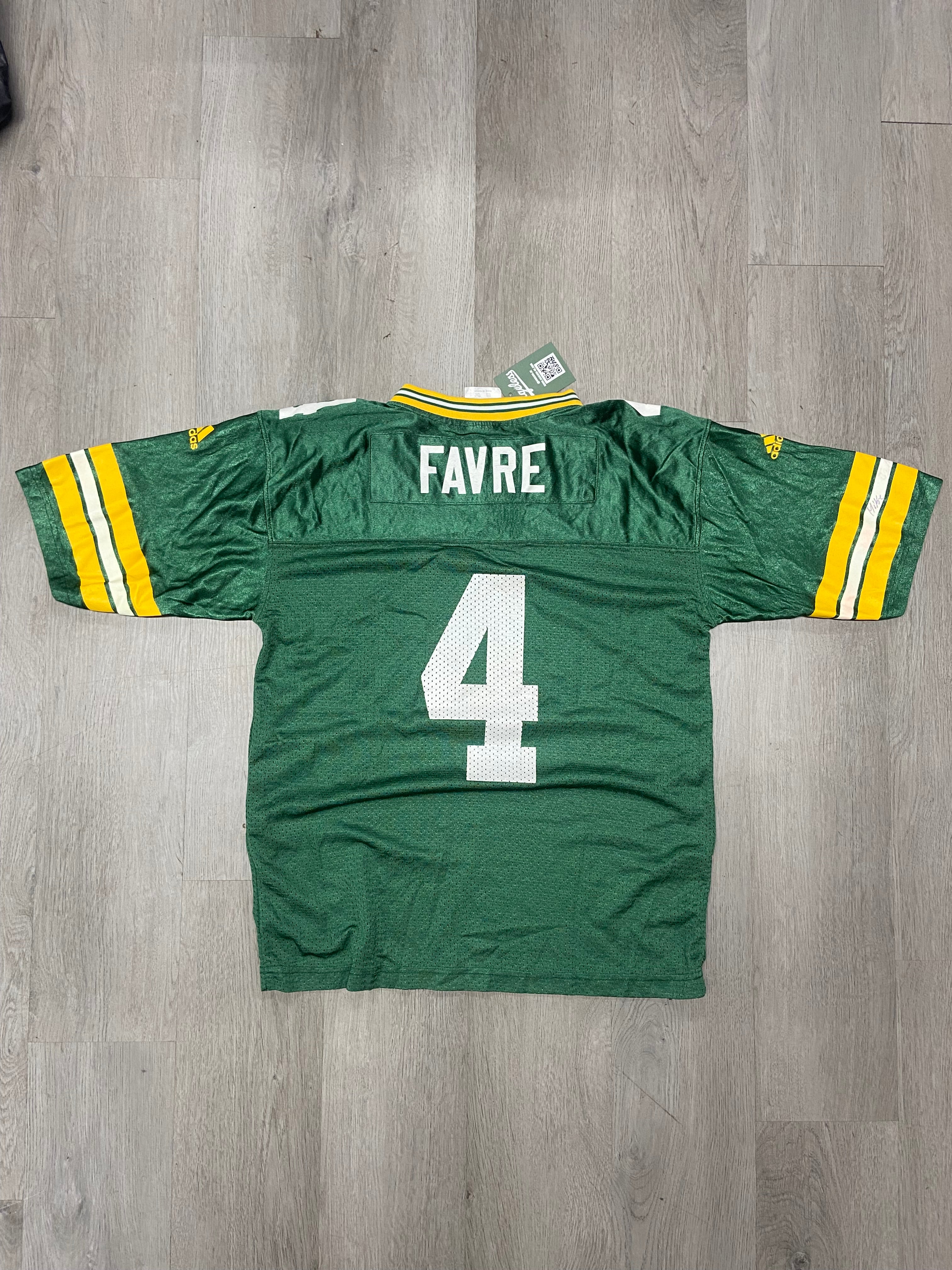 Vintage Youth Adidas Green Bay Packers Brett Favre #4 Jersey