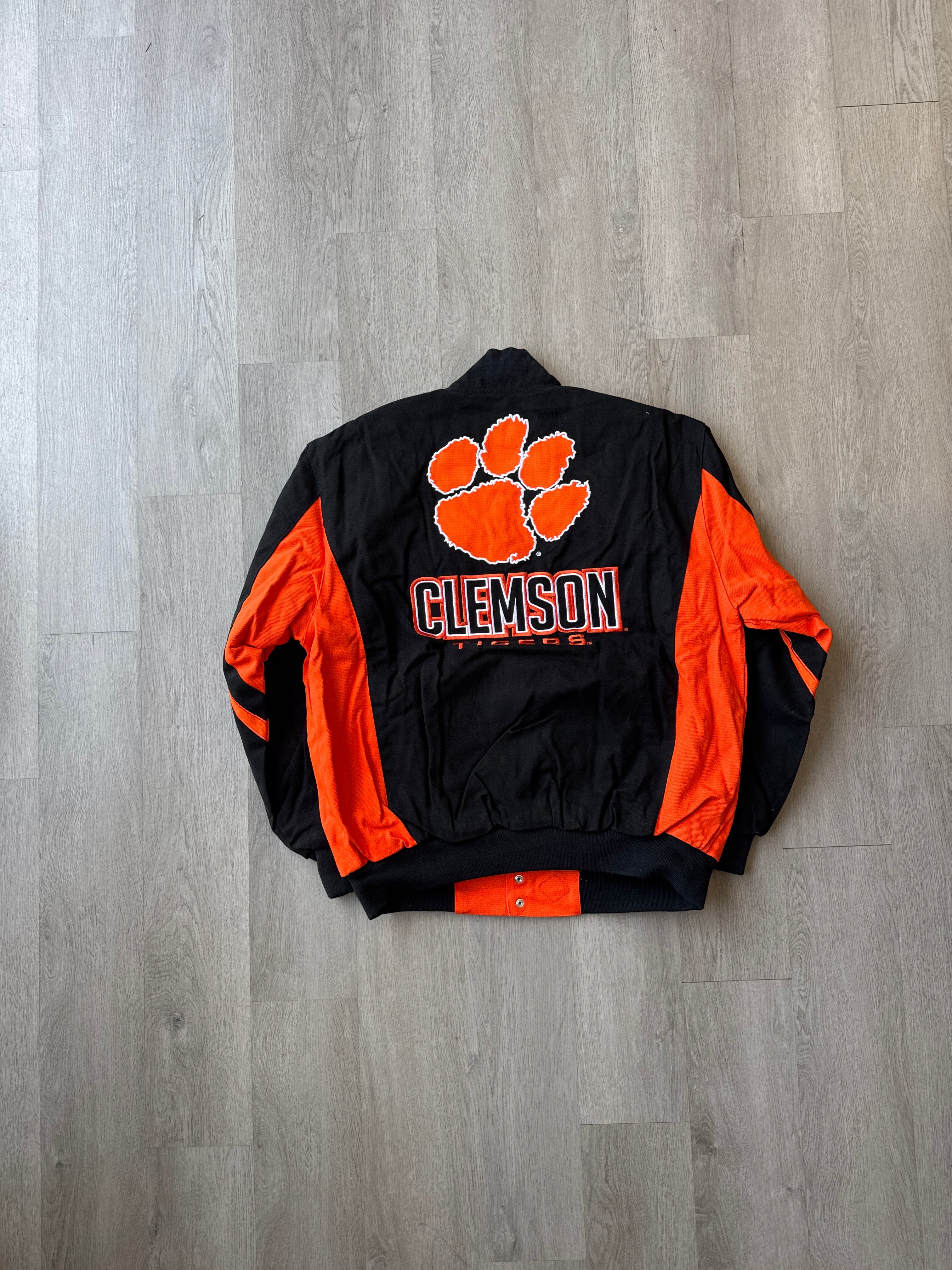 Franchise Collegiate Sportswear University Of Clemson Tigers Embroidered Varsity Jacket