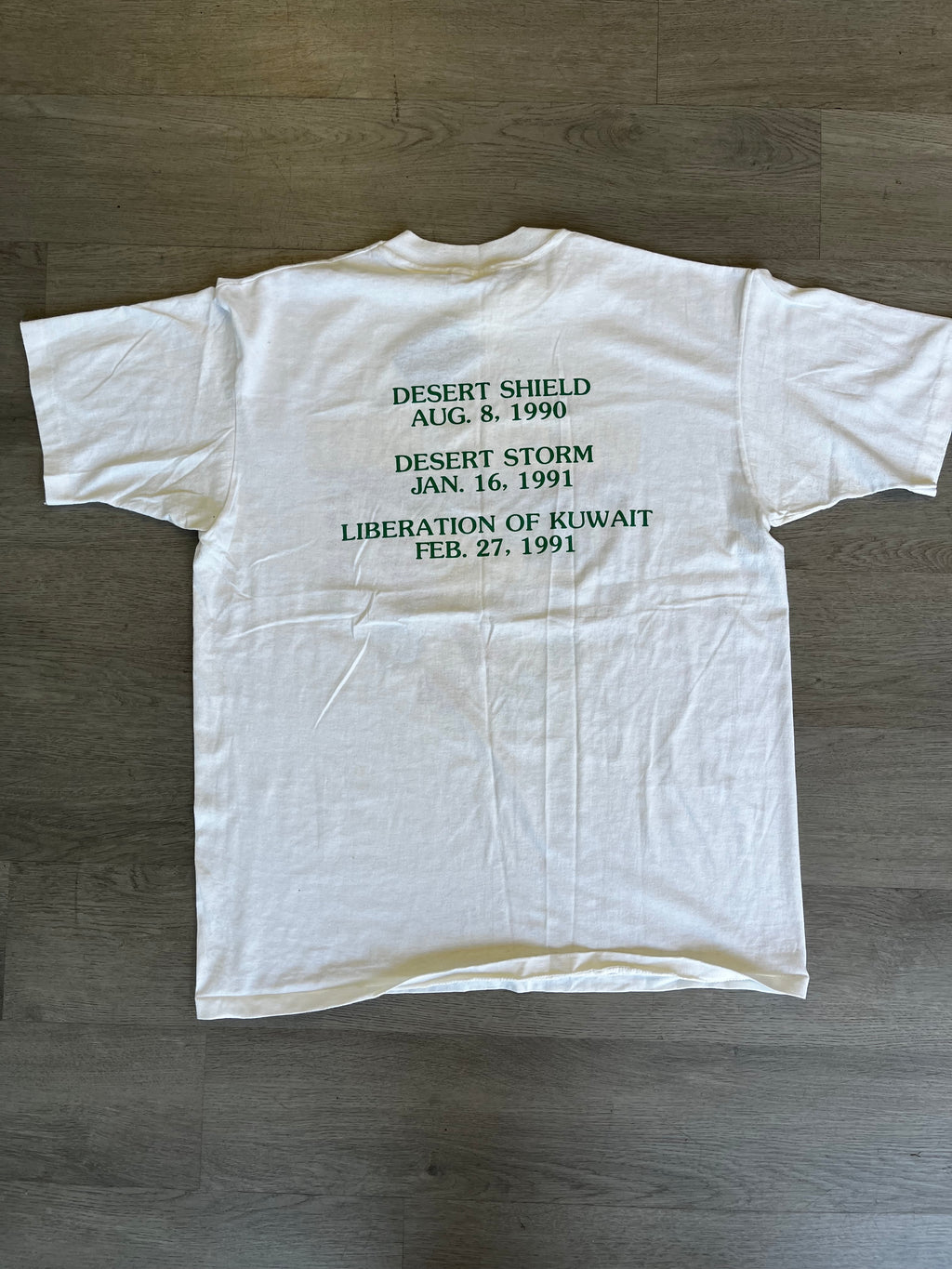 Vintage 1991 Operation Desert Storm Welcome Home Tee