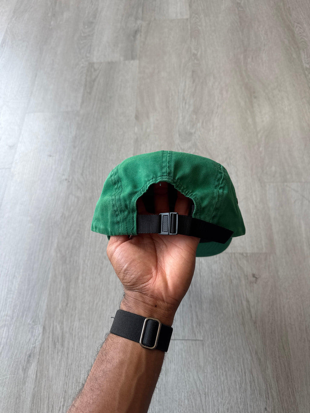 Supreme Washed Chino Twill Green 5-Panel Camp Cap (FW24)