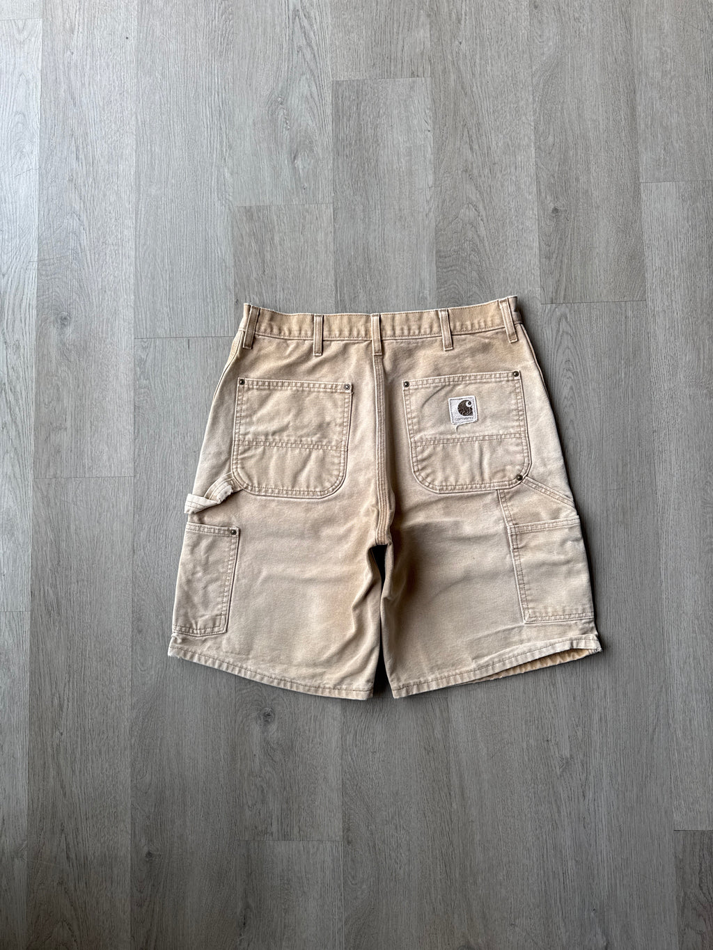 Vintage Carhartt Light Tan Sunfaded Double Knee Shorts