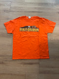 Vintage Orange Harley Davidson Eagle Tee