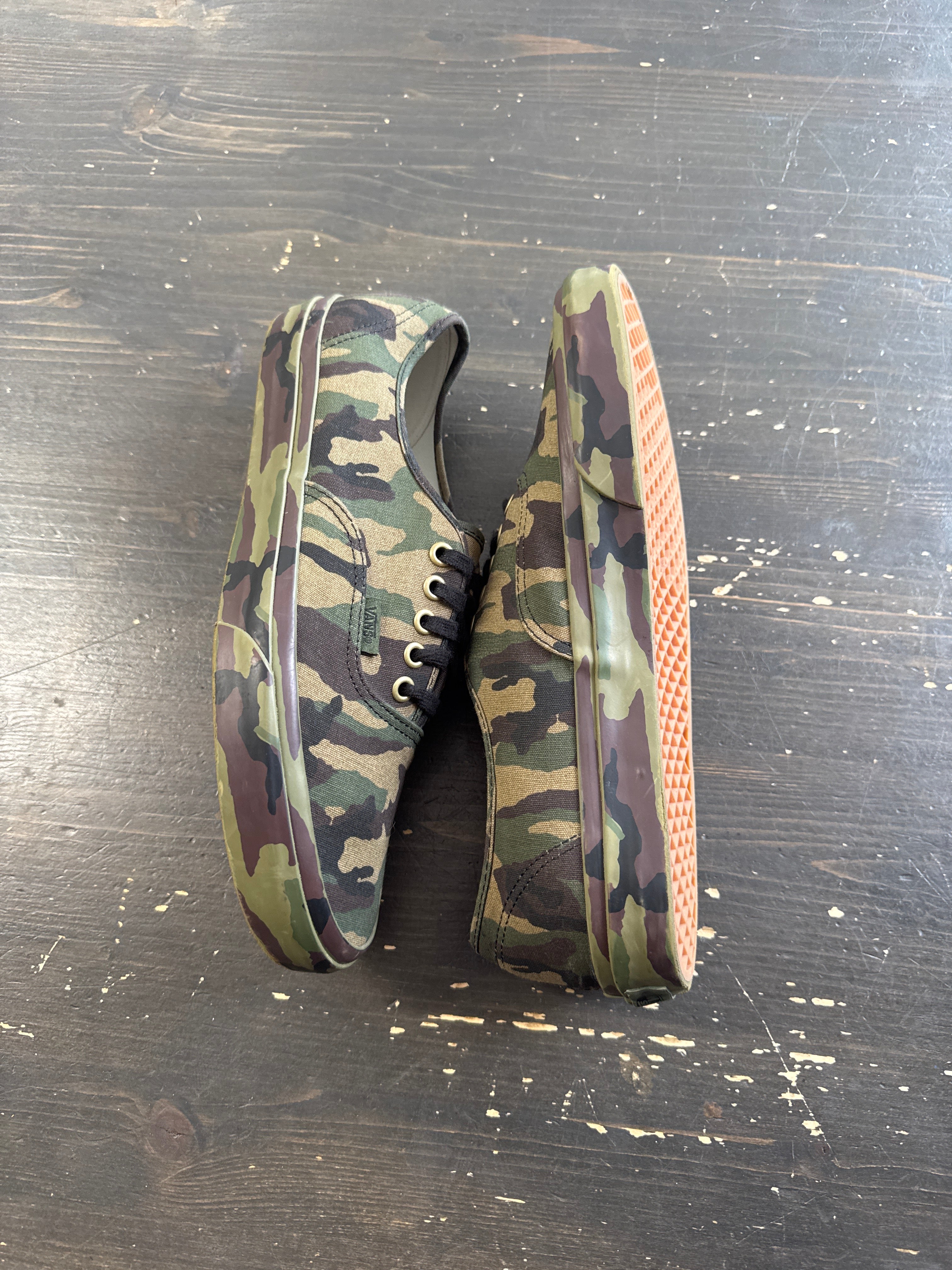 Pre-owned Van’s Authentic Mono Print Camo