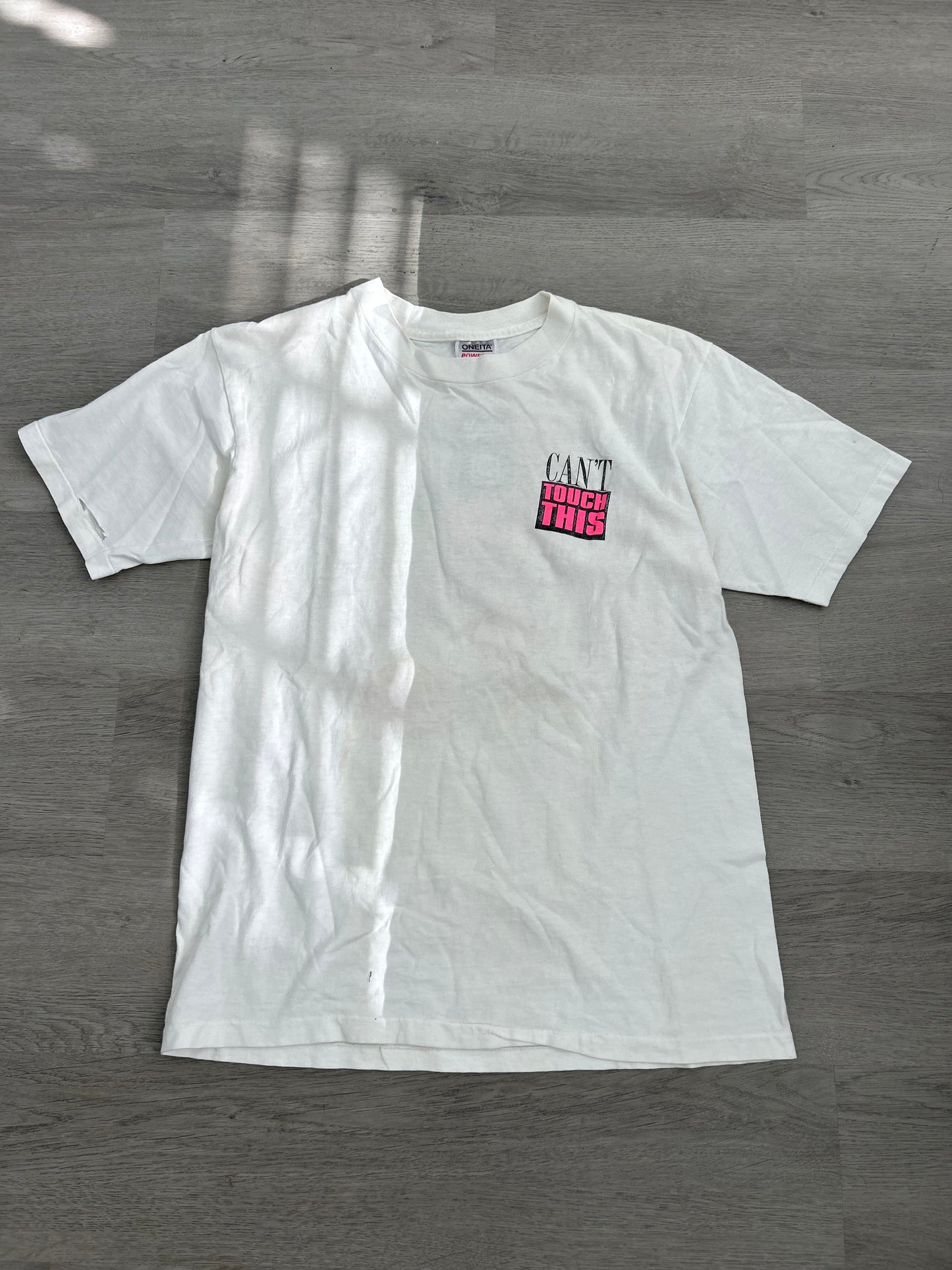 Vintage White Can’t Touch This Bikini Tee