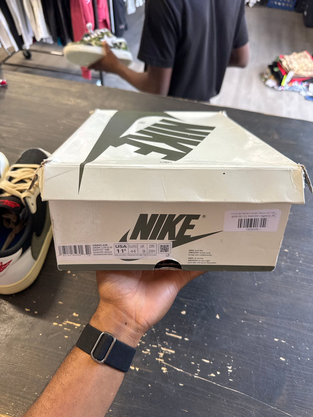 Pre-owned Women’s Jordan Retro 1 Low Olive