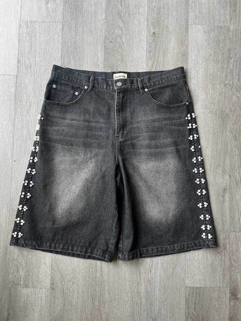 Quarterfinal Crystal Rhinestone Shorts