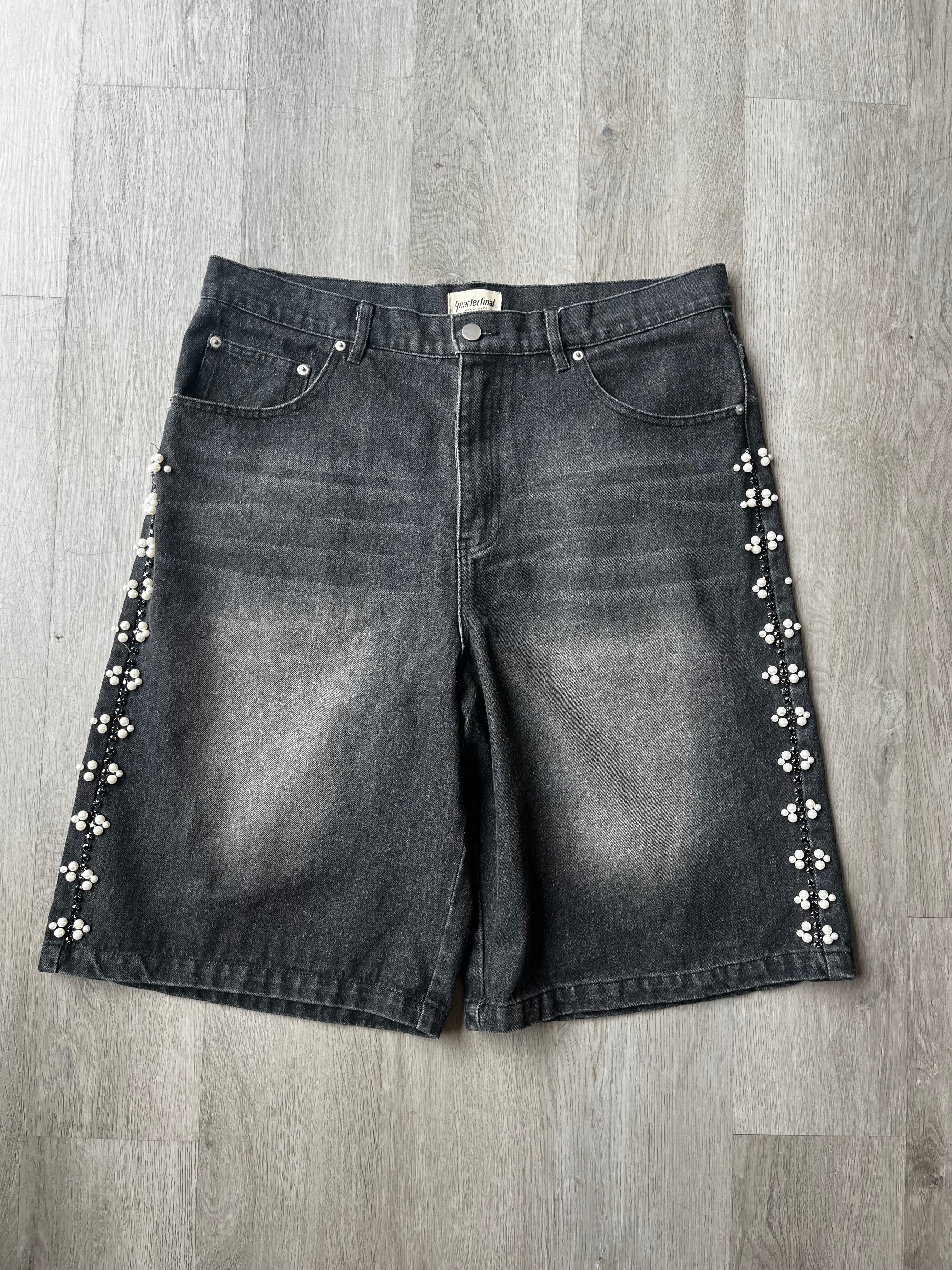 Quarterfinal Crystal Rhinestone Shorts
