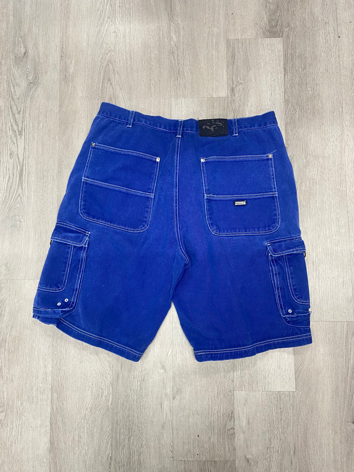 Y2K Veezo Royal Blue Utility Shorts