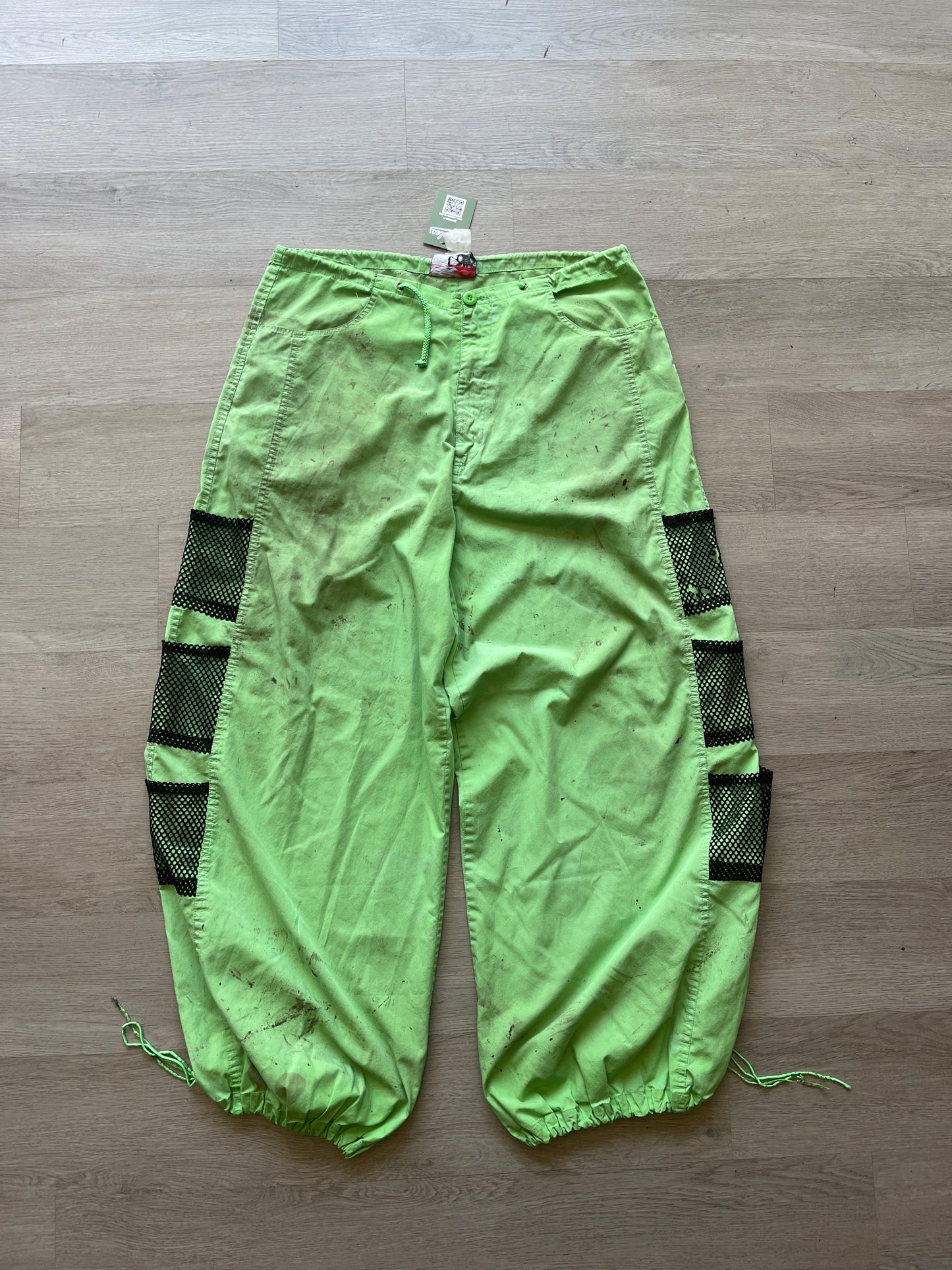 Y2K Ghost Baggy Windbreaker Pants