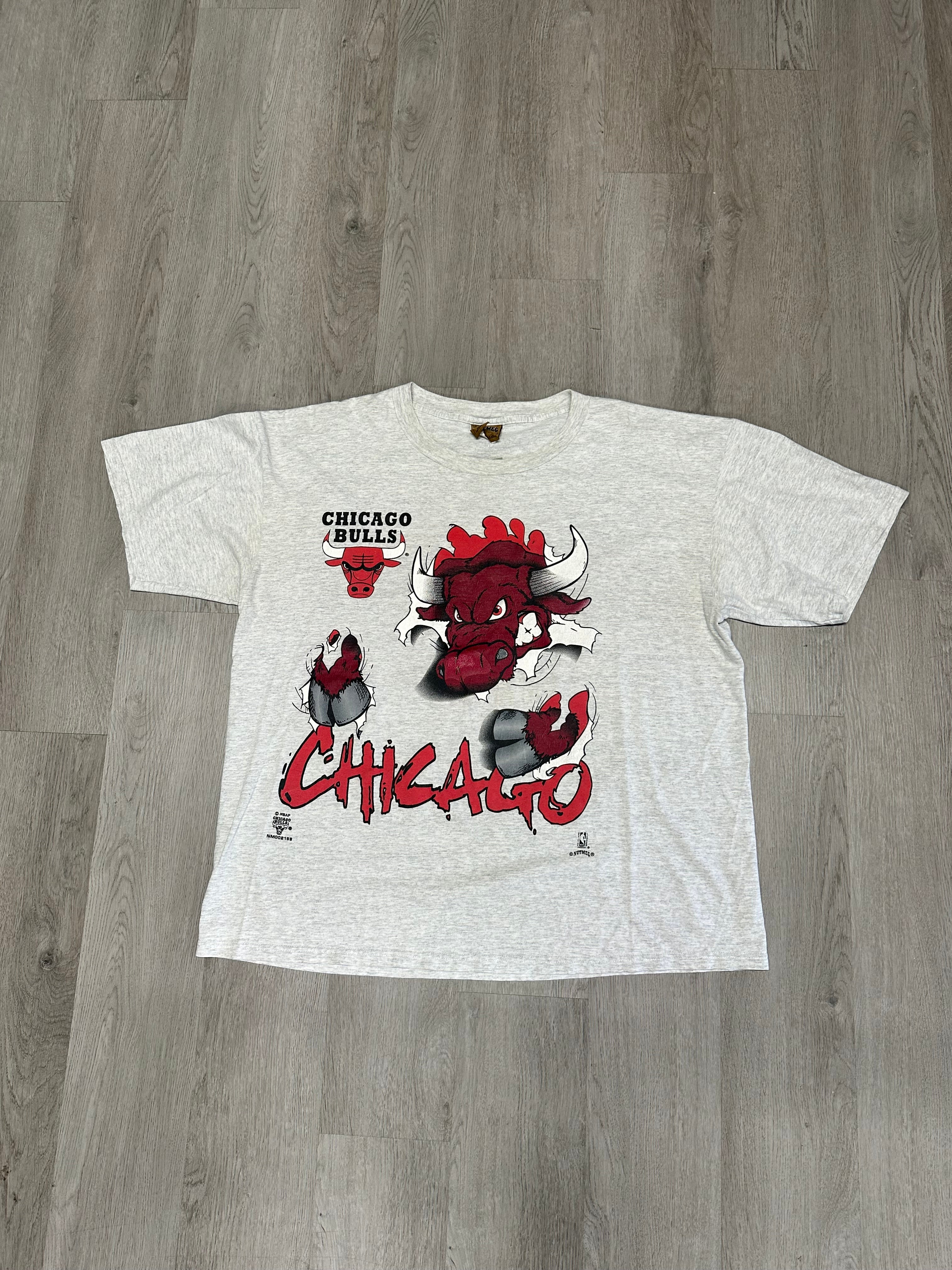 Vintage Nutmeg NBA Chicago Bulls Mascot Breakthrough Tee