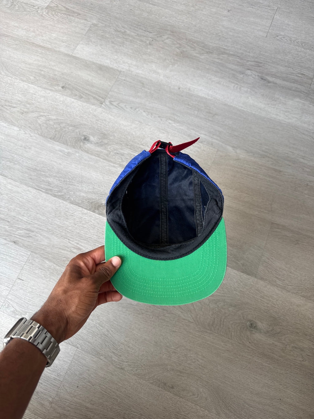 Supreme Tri-Color Rubber Logo Camp Cap
