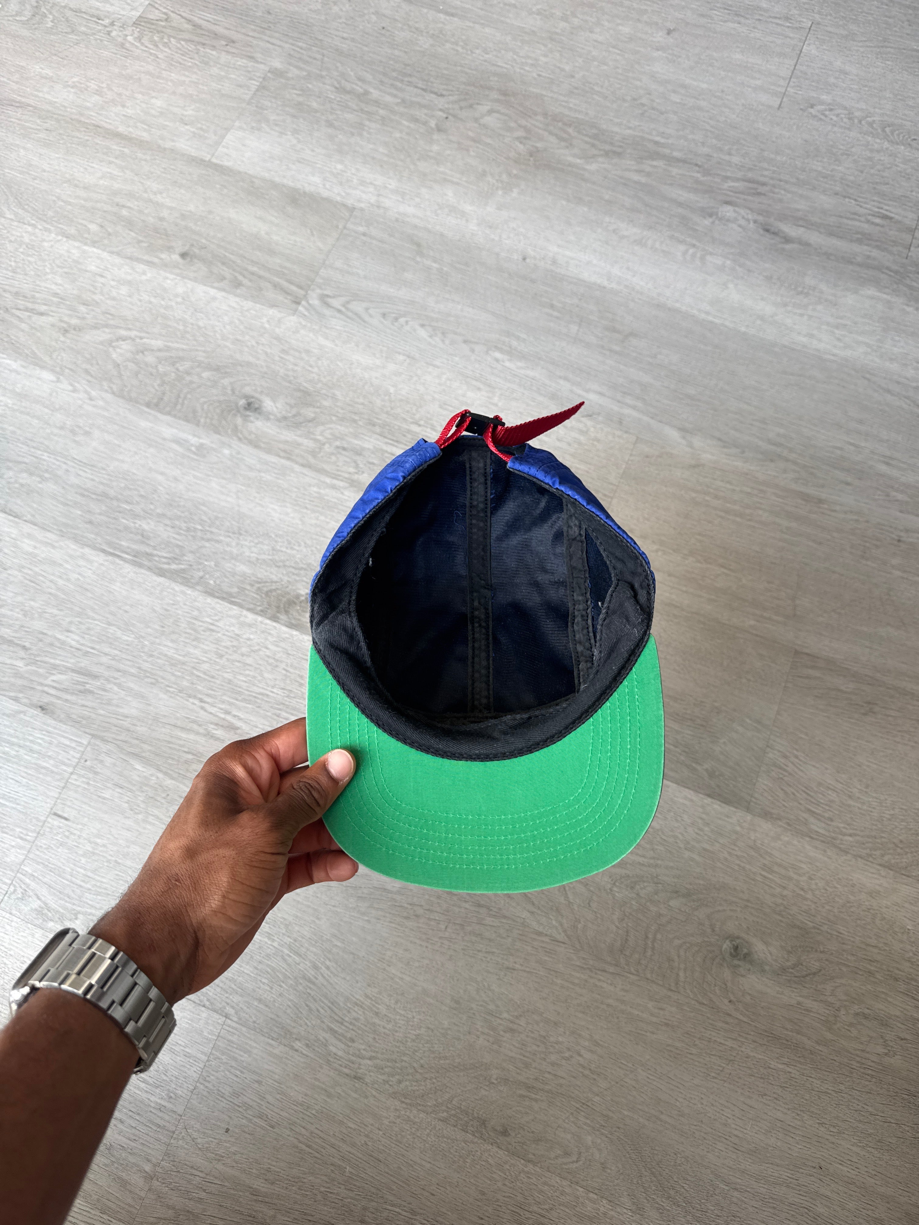 Supreme Tri-Color Rubber Logo Camp Cap
