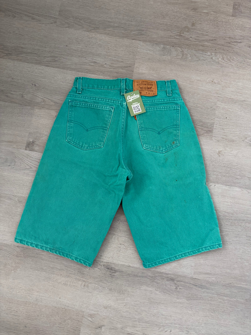 Levi's Vintage Green Denim Shorts 
Shorts