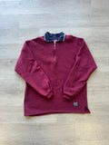 Russell Athletics Burgundy Quarter Zip