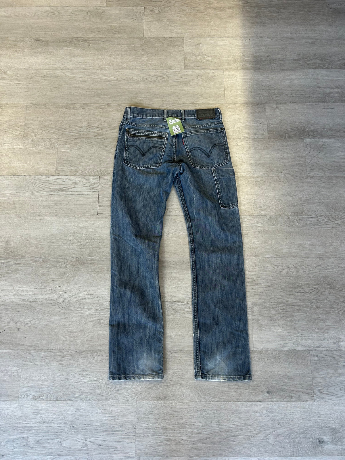 Levi’s 511 Skinny Dark Wash Stitch and Zipper Detail Jeans