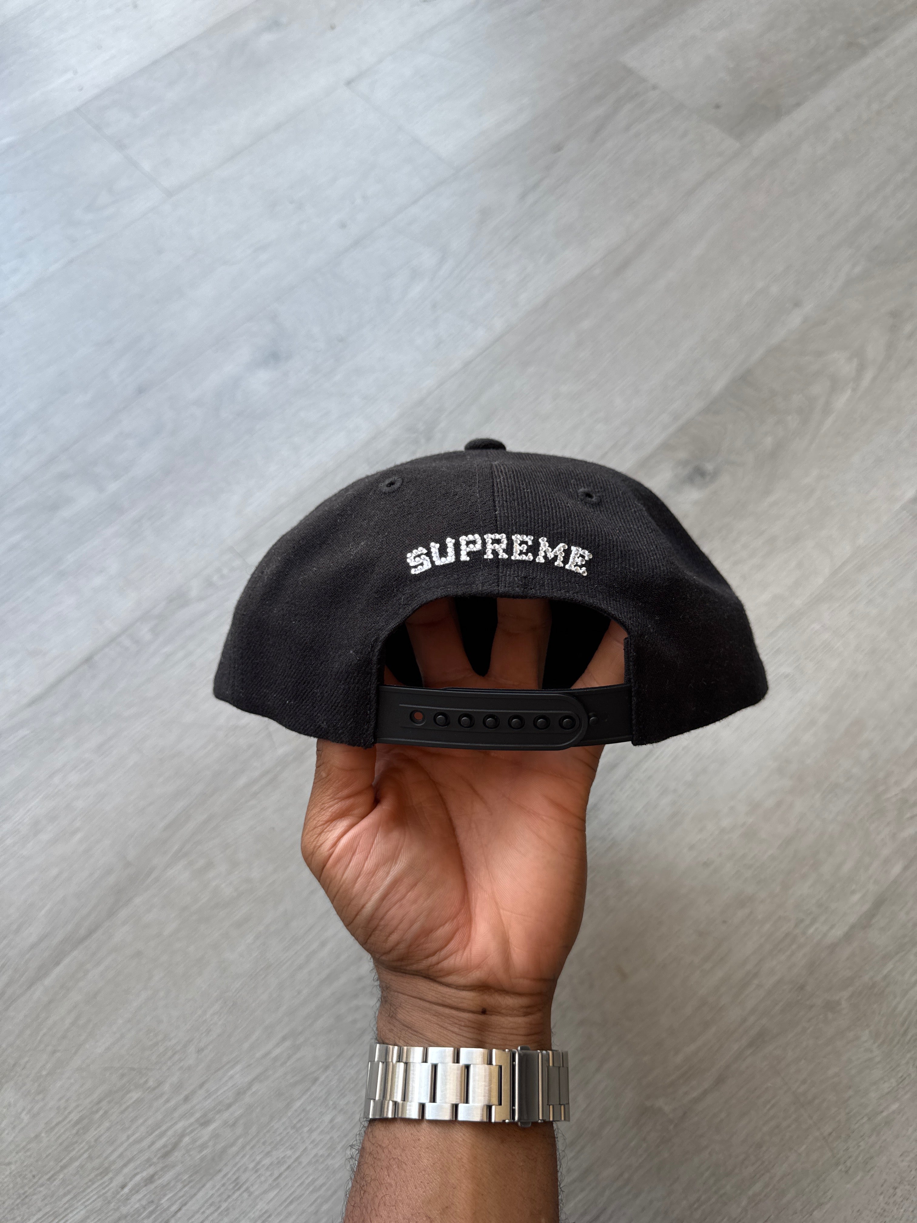 Supreme DJ Screw SUC 5-Panel Black Snapback Hat