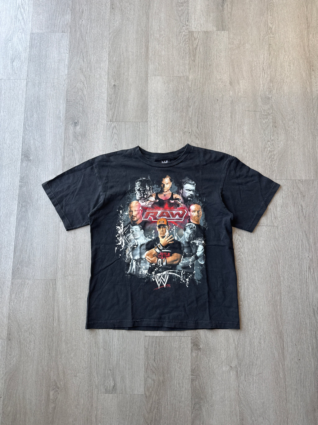 Y2K 2007 Youth WWE Wrestling Monday Night Raw John Cena Tee