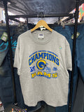 Grey 2000 St Louis Rams National Football Conference Champions Tee