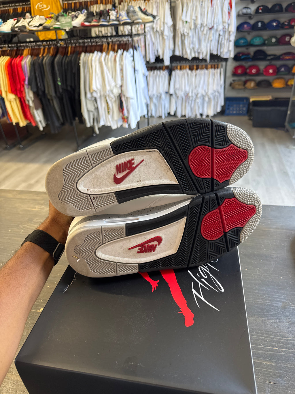 Pre-owned Jordan Retro 4 White Cement 2025
